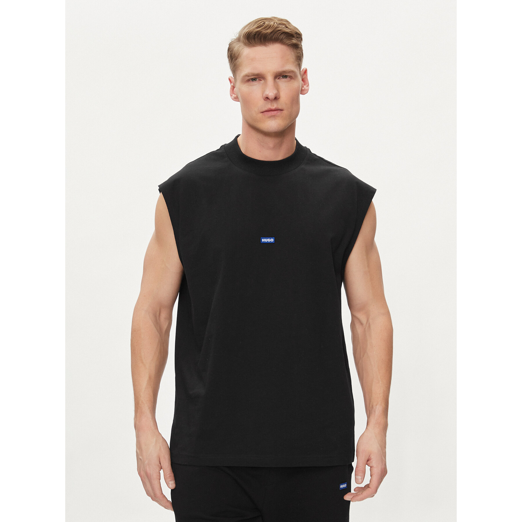 Hugo Tank top Navertz 50509773 Μαύρο Regular Fit