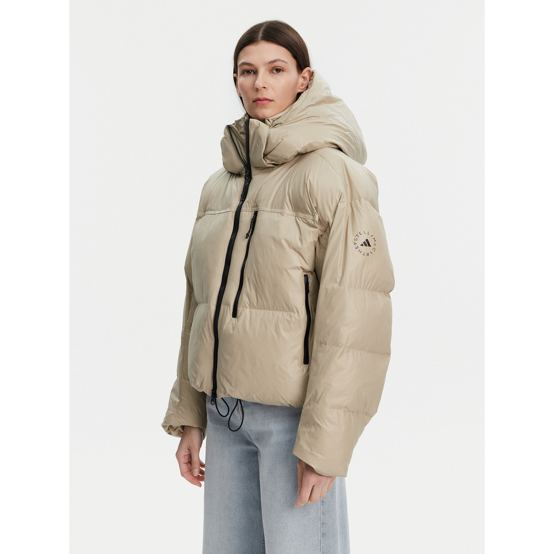adidas by Stella McCartney Winterjacke Winter JI5198 Beige Loose Fit