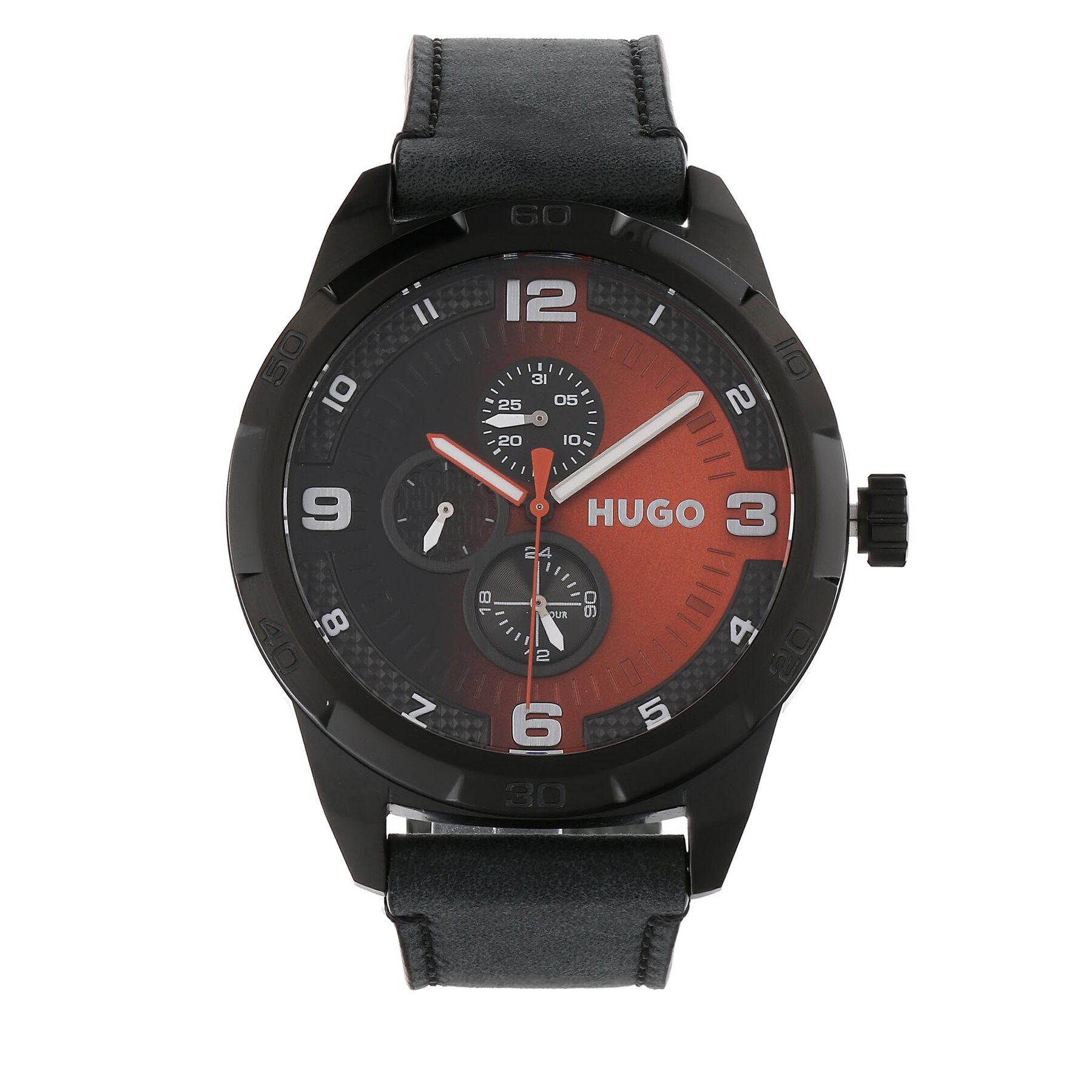 Ročna ura HUGO Grip 1530275 Črna