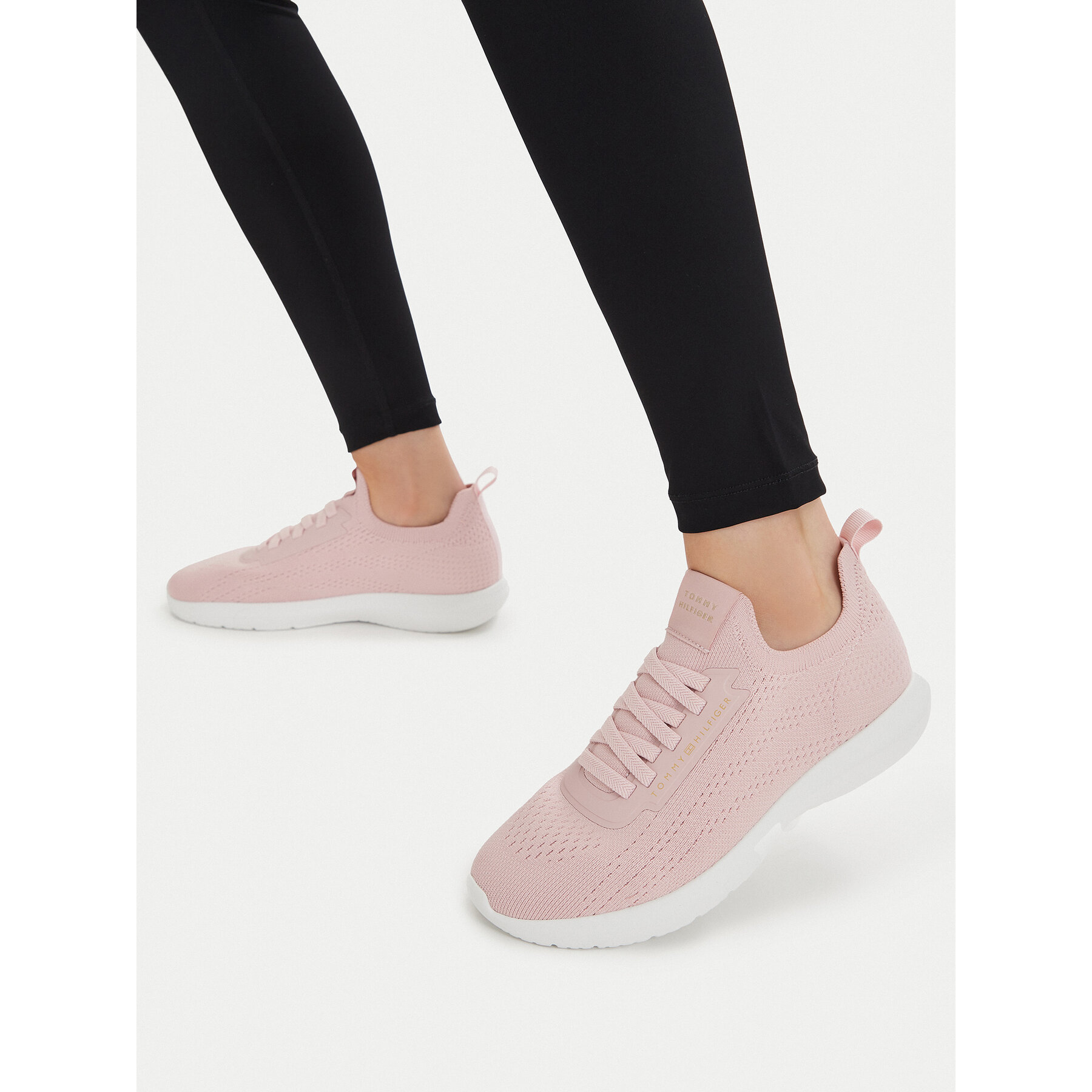 Sneakers Tommy Hilfiger Th Knit Extralight Runner FW0FW09112 Bej deschis