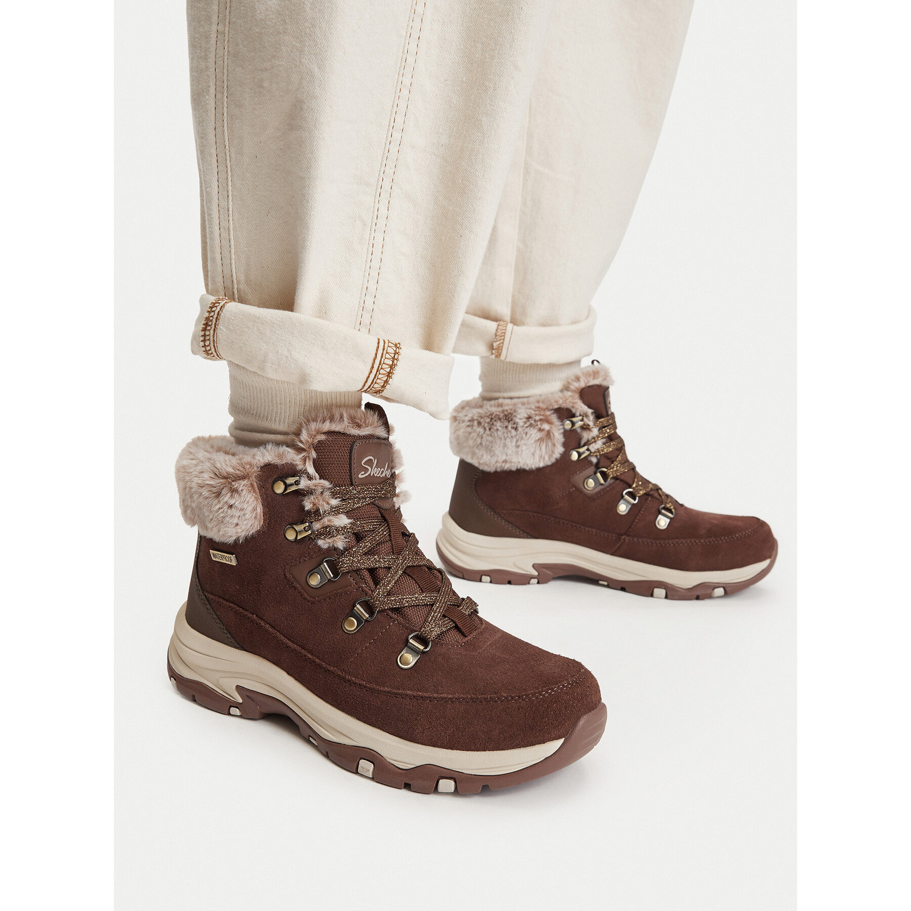 Trekingová obuv Skechers Trego 167882/CHOC Hnědá