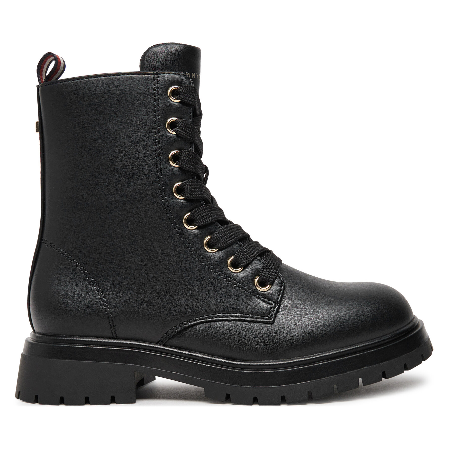 Bakancs Tommy Hilfiger Lace-Up Bootie T3A5-33569-1351 M Fekete