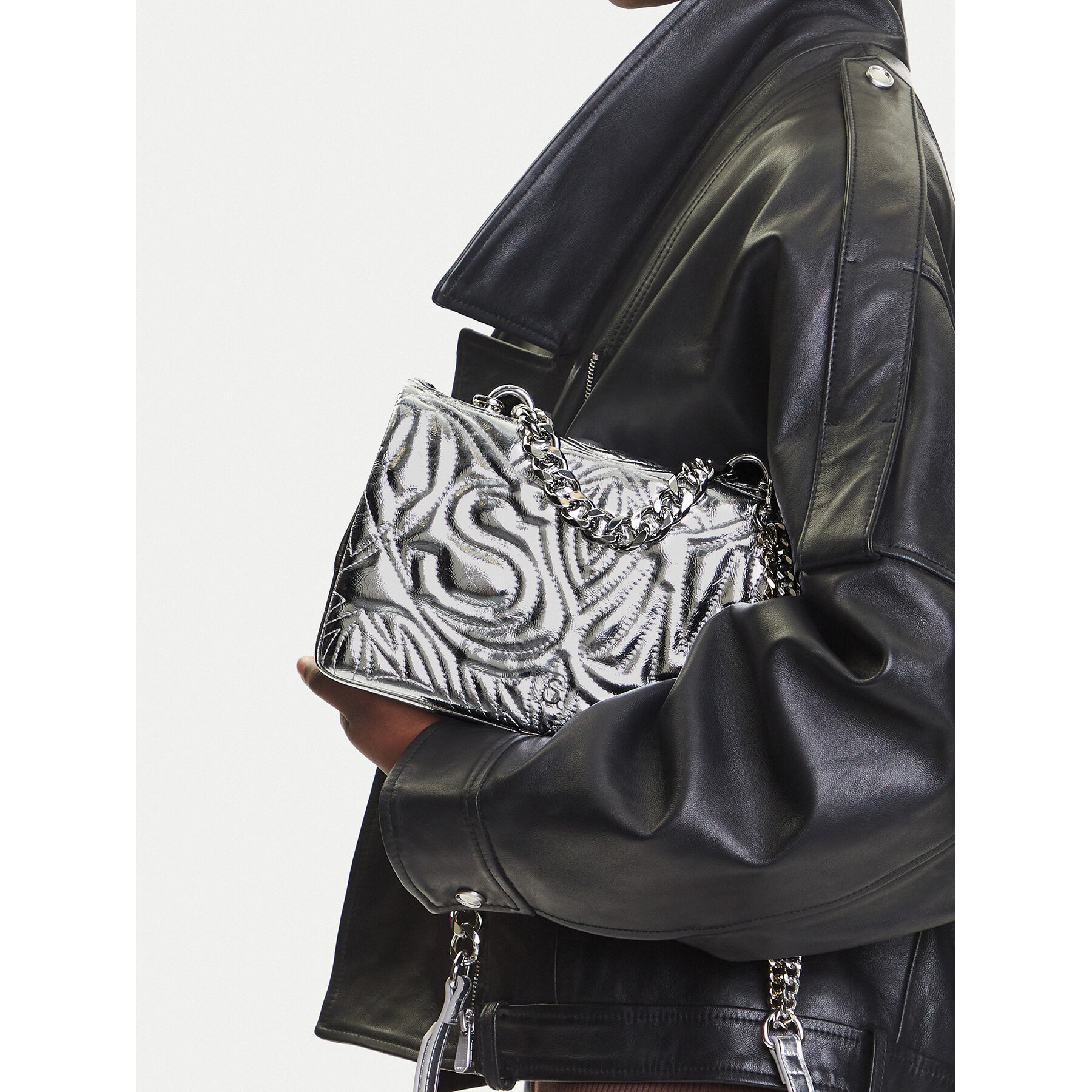 Τσάντα Steve Madden Bnotable SM13001564 Ασημί