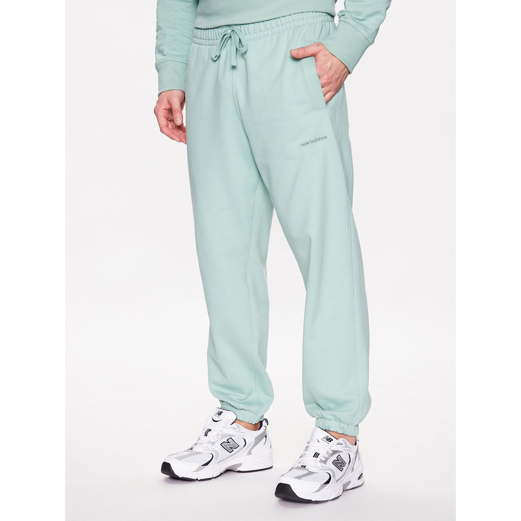 New Balance Jogginghose MP23551 Grün Relaxed Fit