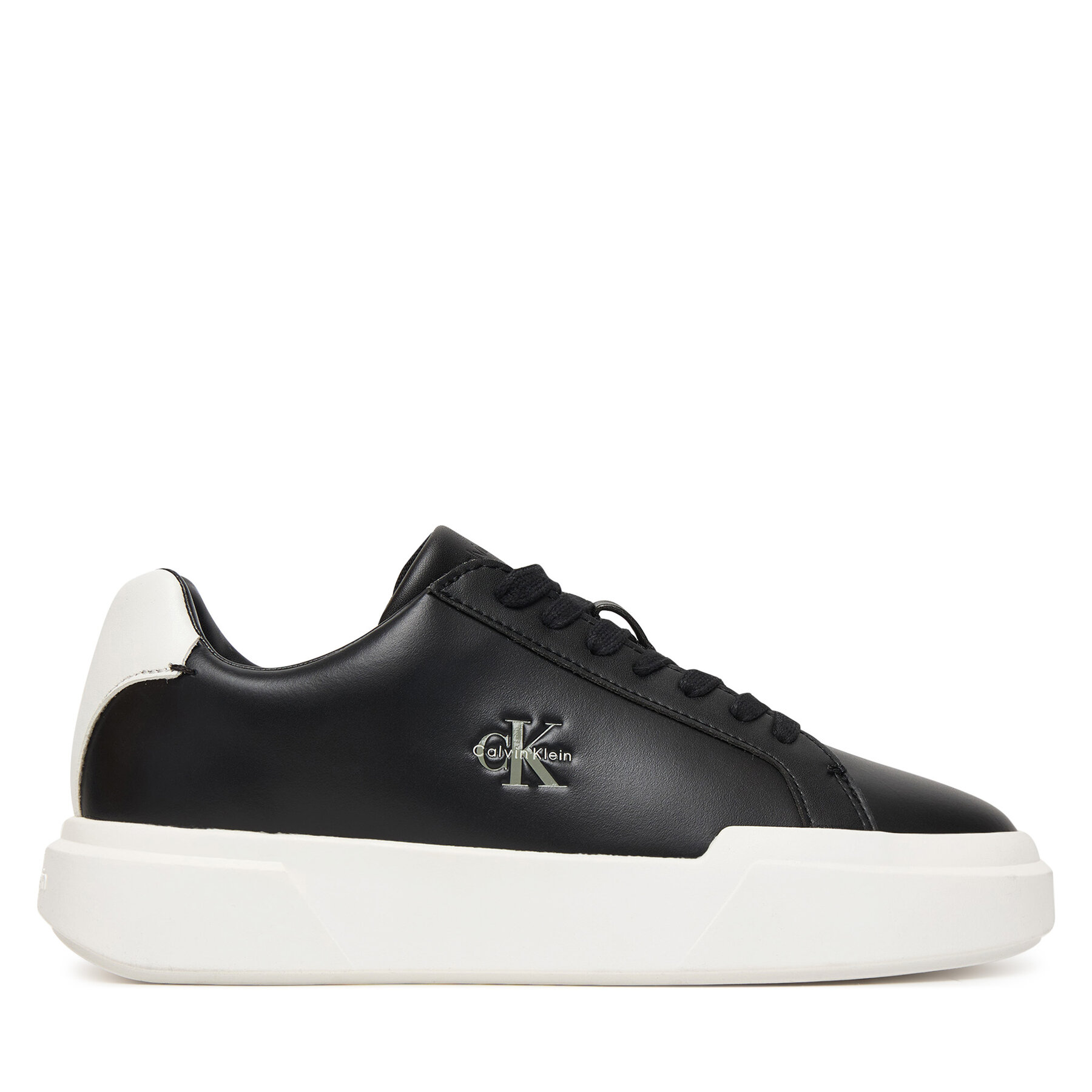 Superge Calvin Klein Chunky Cupsole Laceup Lth Ml YW0YW01947 Črna