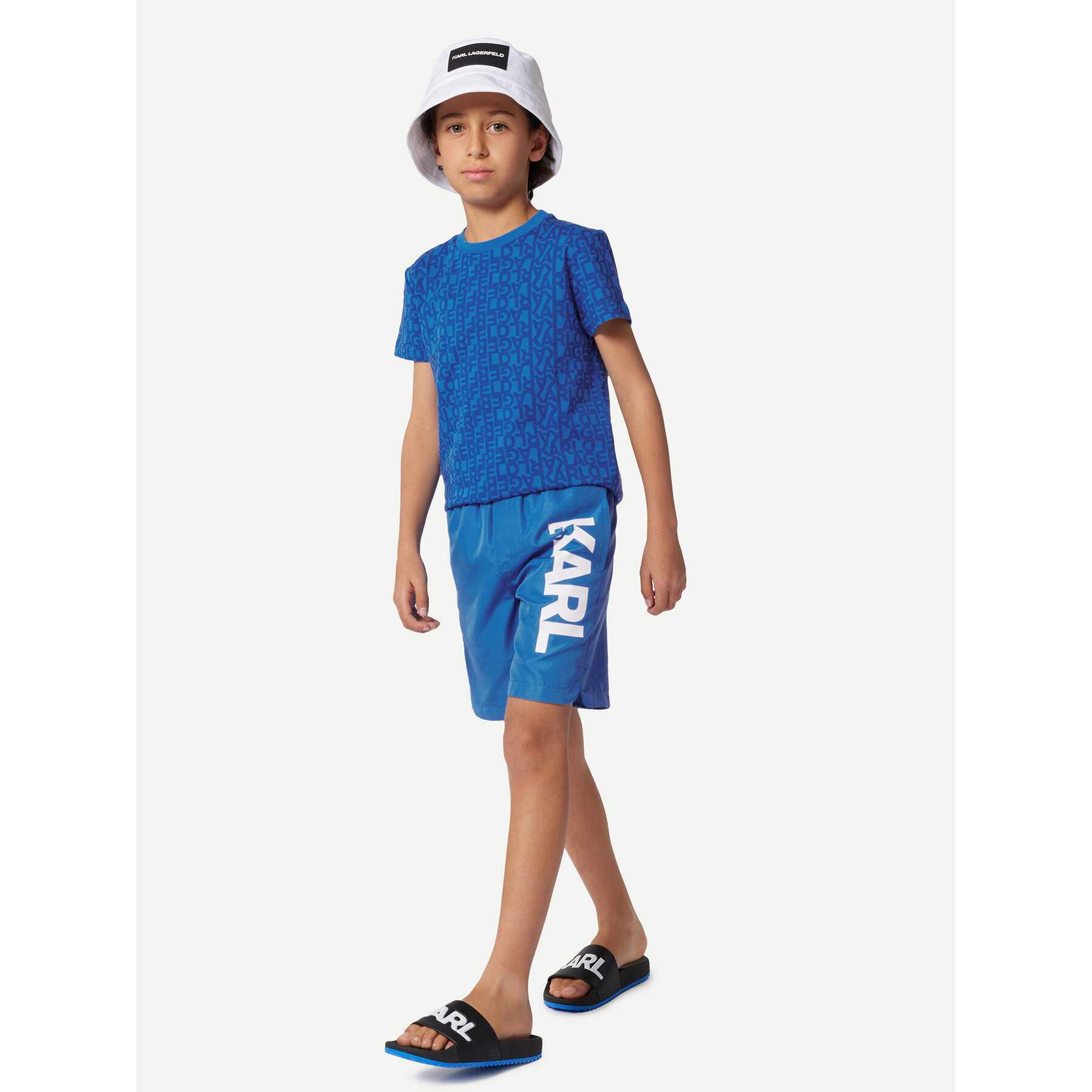Karl Lagerfeld Kids Karl Lagerfeld Kids T-Shirt Z30036 S Μπλε Regular Fit