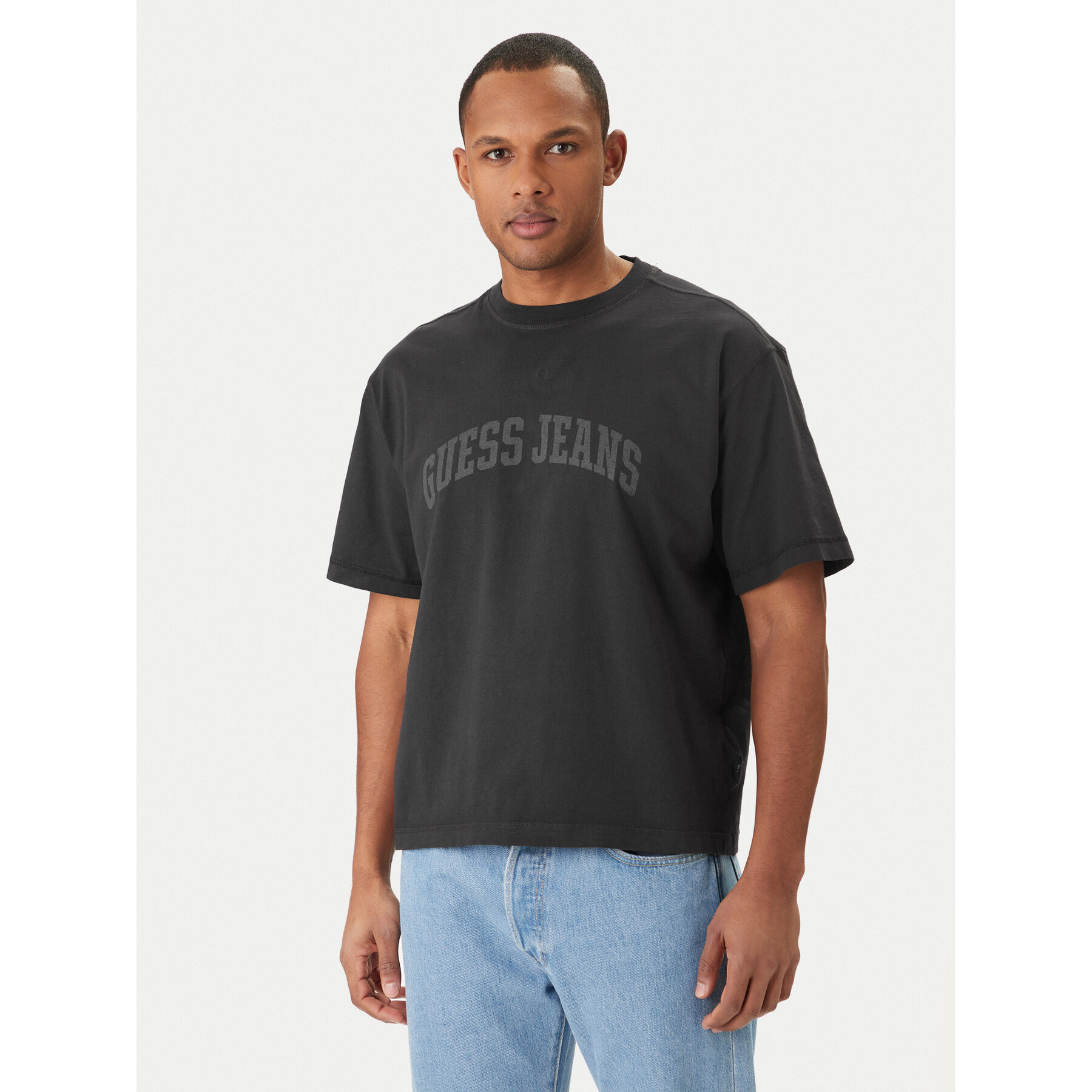 Guess Jeans T-Shirt M6GIB6 K8FQ4 Μαύρο Regular Fit