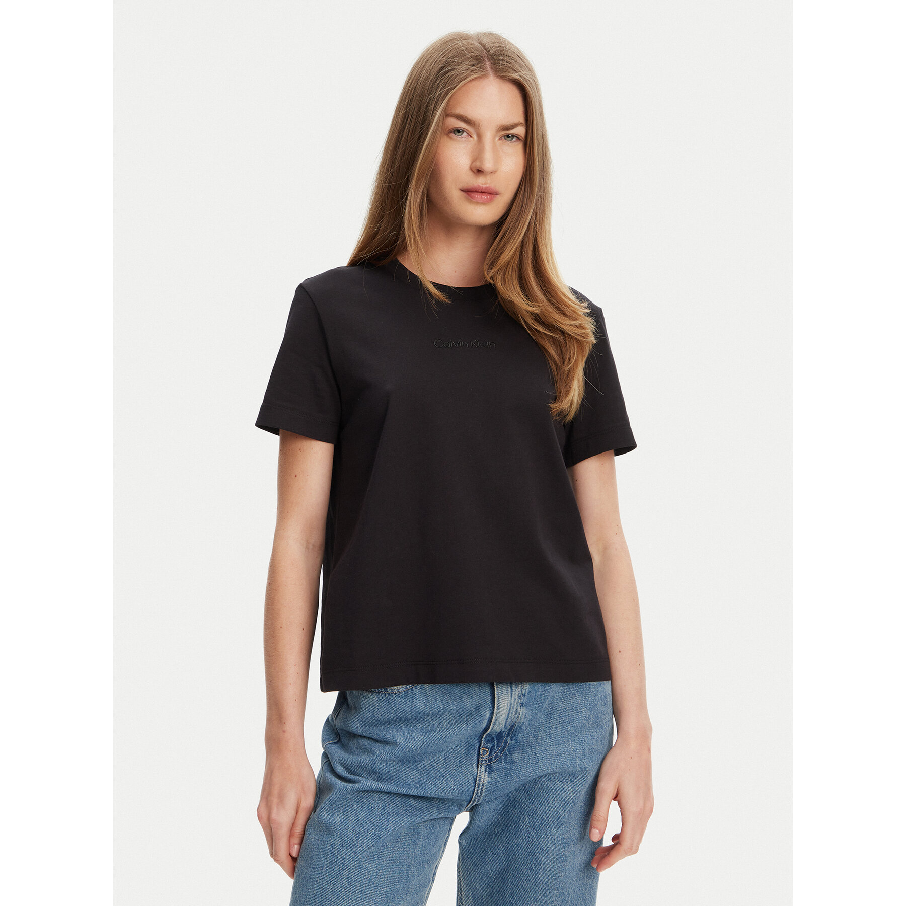 Calvin Klein Póló LV044C905G Fekete Regular Fit