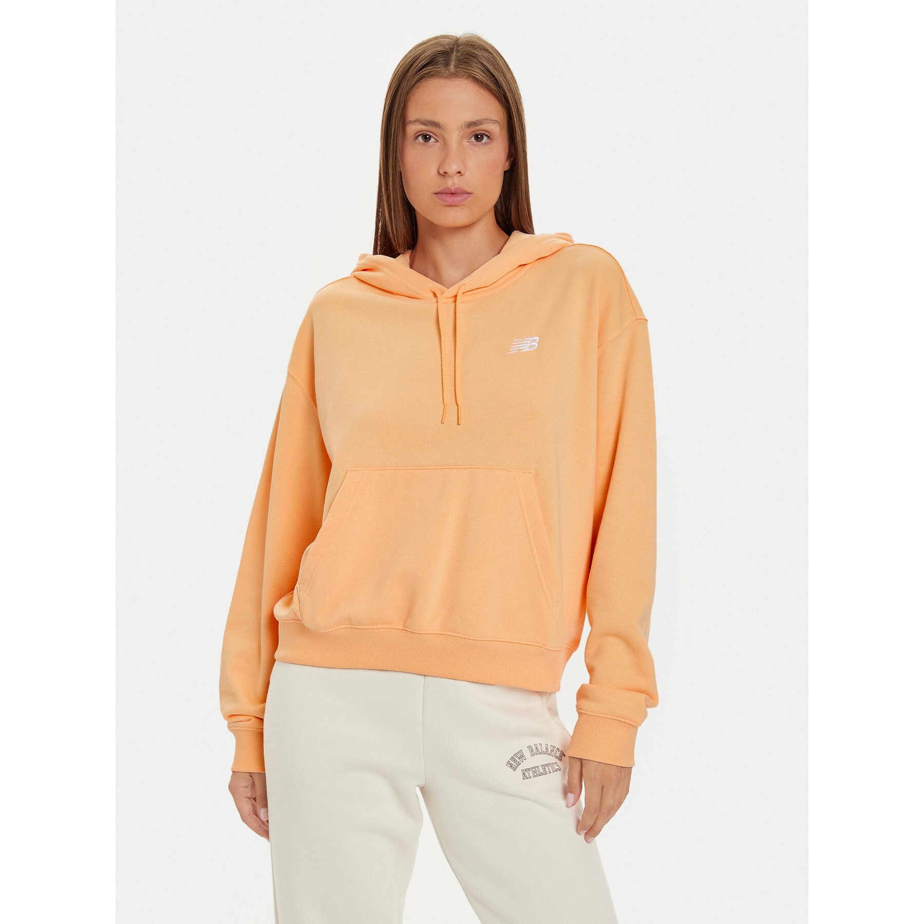 New Balance Sweatshirt WT41507 Orange Relaxed Fit