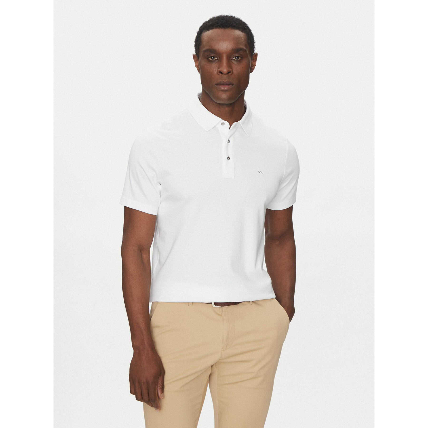 Michael Kors Pólóing CB95FGVC93 Fehér Regular Fit