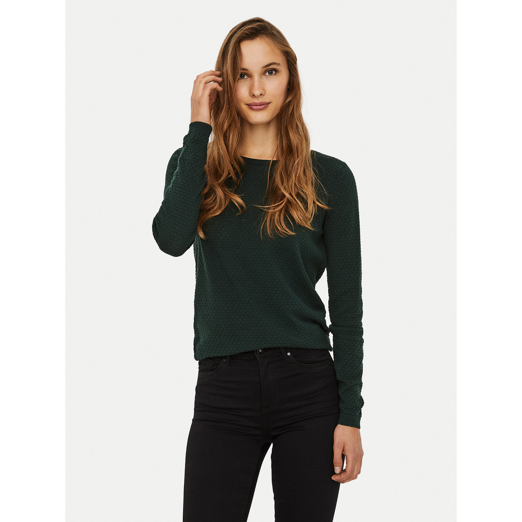Vero Moda Pullover Care 10136644 Grün Regular Fit