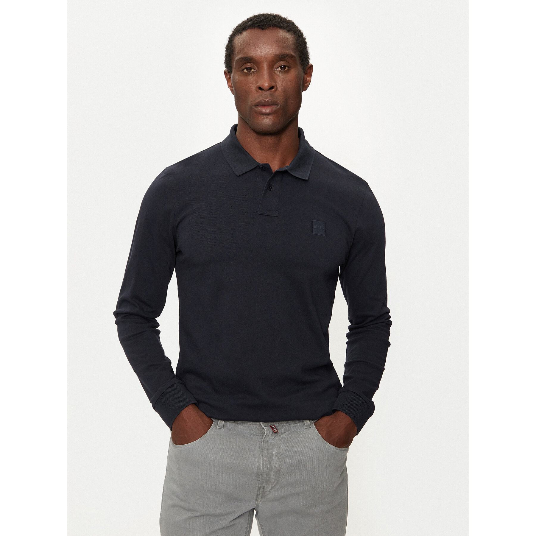Boss Polo majica Passerby 50507704 Mornarsko modra Slim Fit