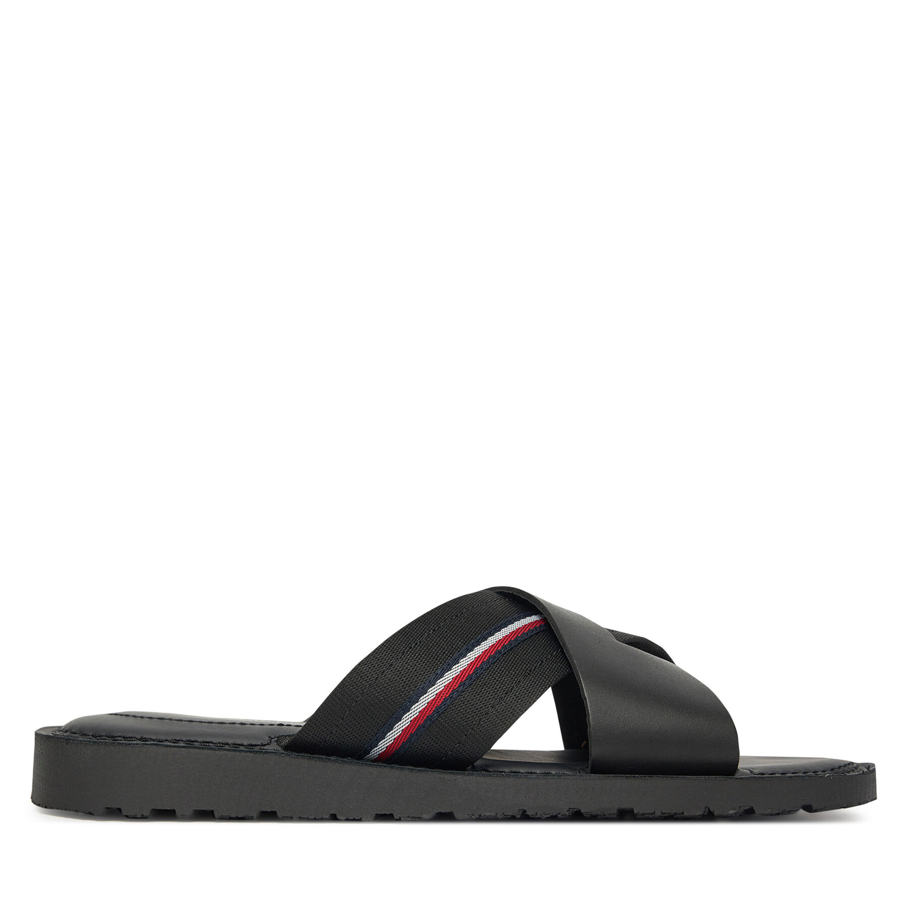 Męskie Klapki Tommy Hilfiger, Rozmiar 44 Czarny FM0FM05415