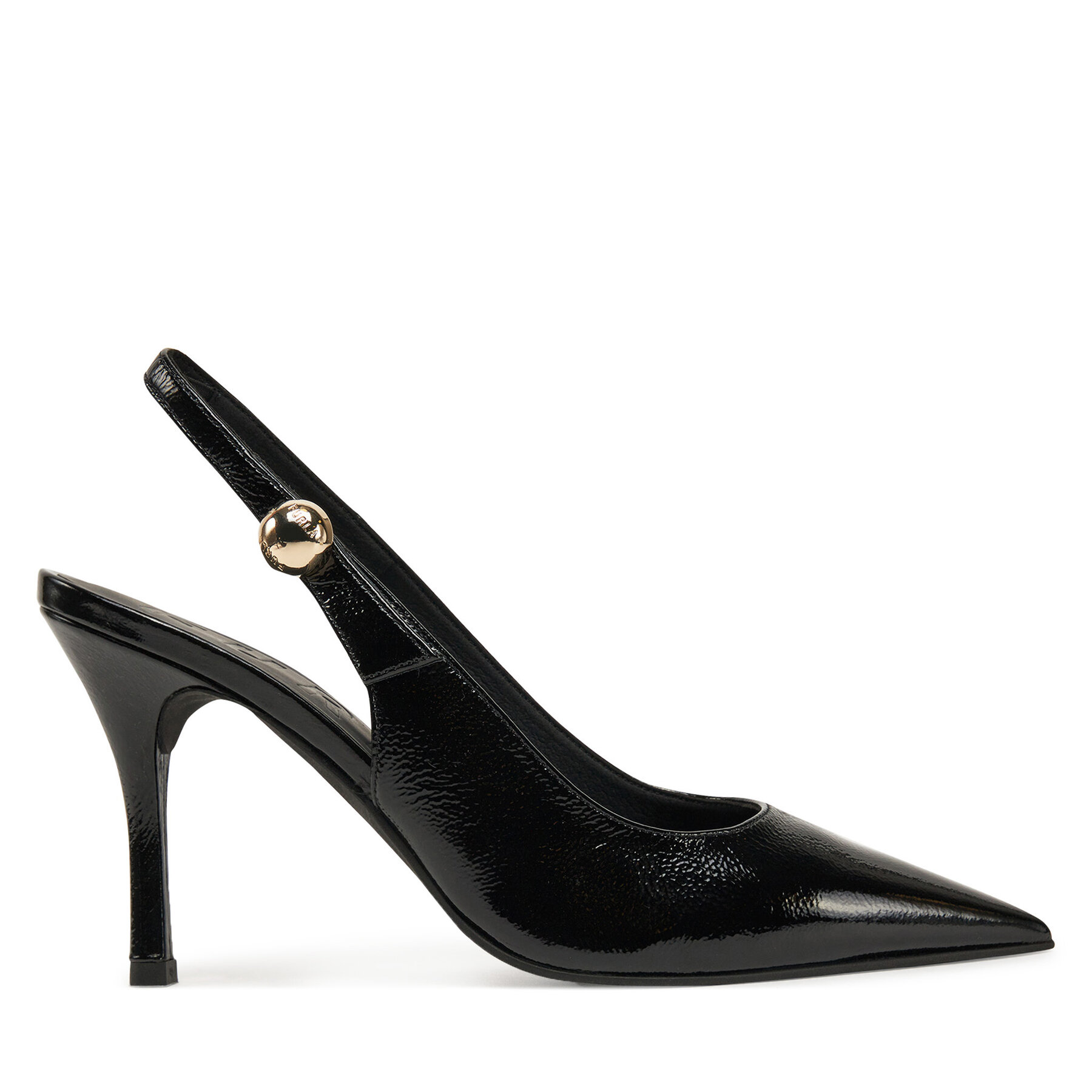 Furla Pantofi cu toc subțire Femei, Mărimea: 40, Negru, Vernice Granata YJ08SFE Y57000 O6000