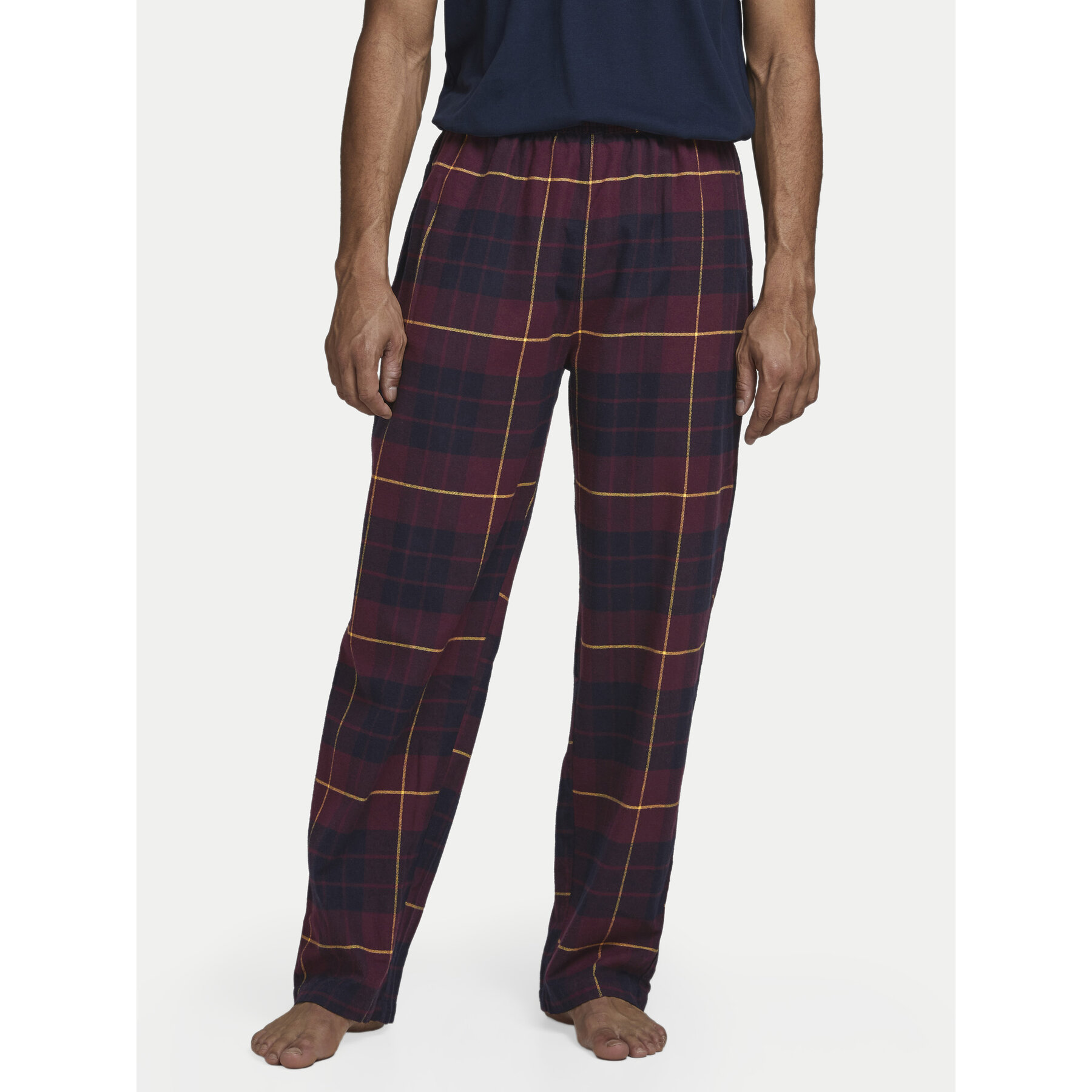 Jack & Jones Pantalones de pijama Crimon 12182711 Guinda/burdeos Regular Fit