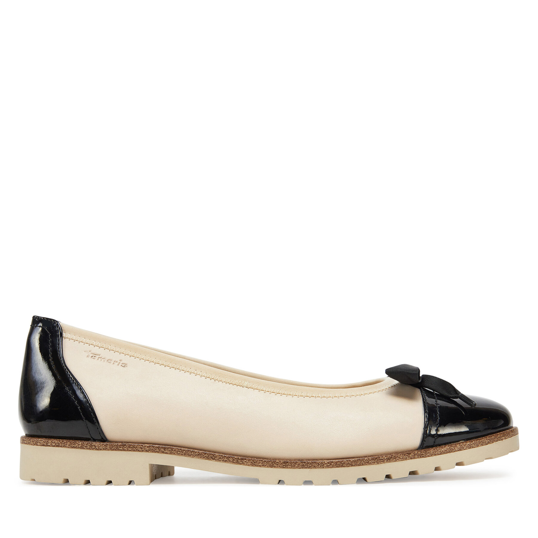 Damskie Baleriny Tamaris, Rozmiar 37 Beżowy 1-22126-43