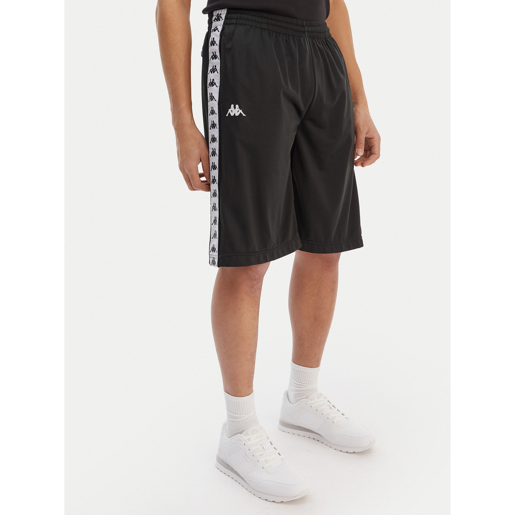 Kappa Sportske kratke hlače Banda Treadwellz 304KQ20 Crna Regular Fit