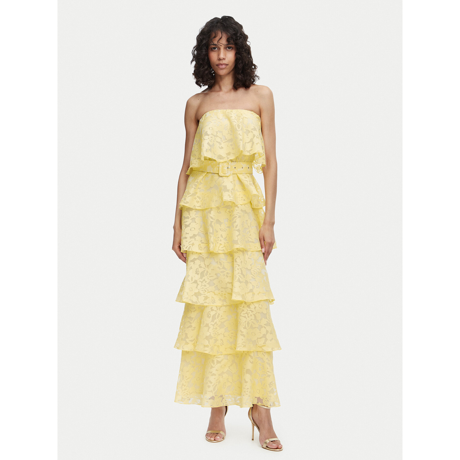ACCESS FASHION Abendkleid 63-3388-0291 Gelb Regular Fit