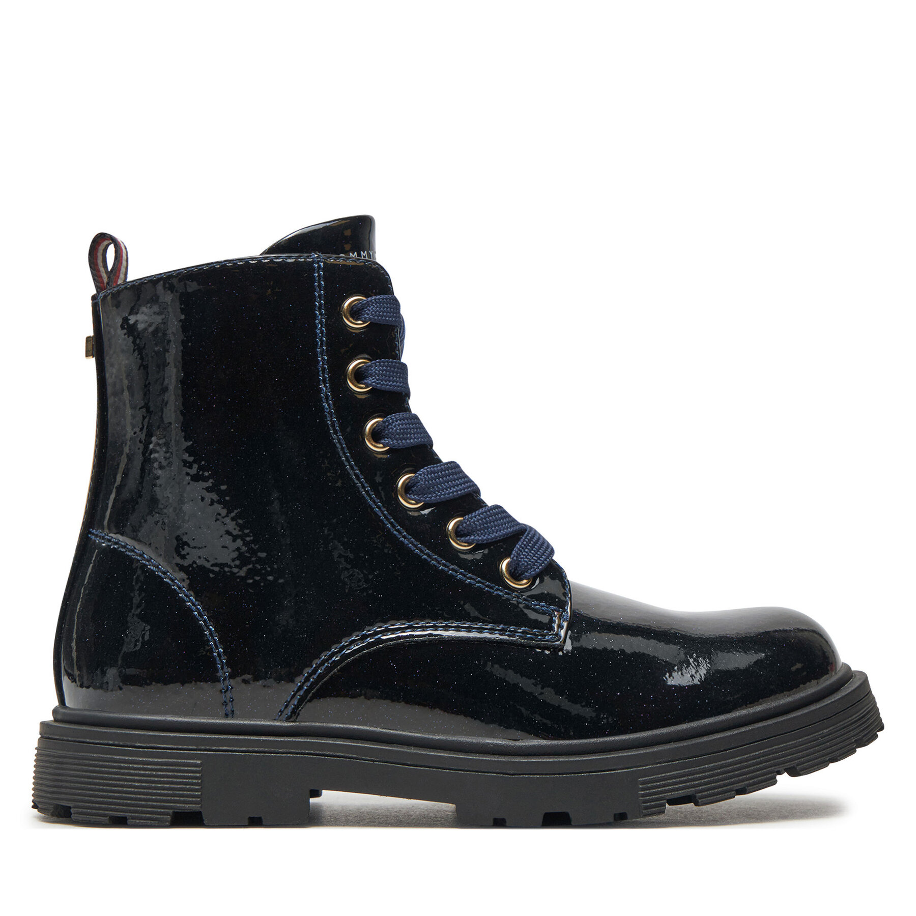 Čižmy Tommy Hilfiger Lace-Up Bootie T1A5-33564-1237 S Tmavomodrá