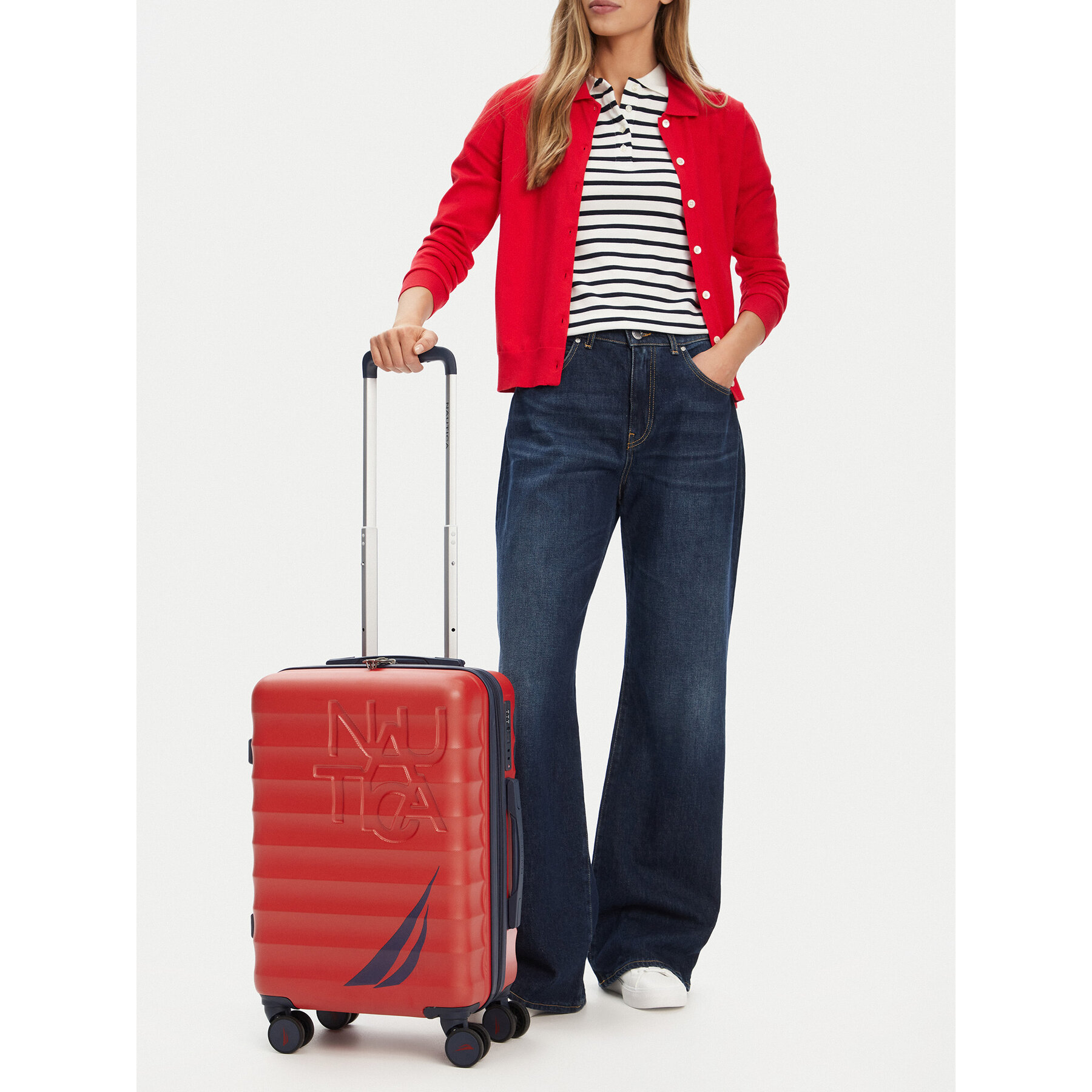 Valiză medie Nautica CWBEO-NTC-KS-004-07-S Roșu