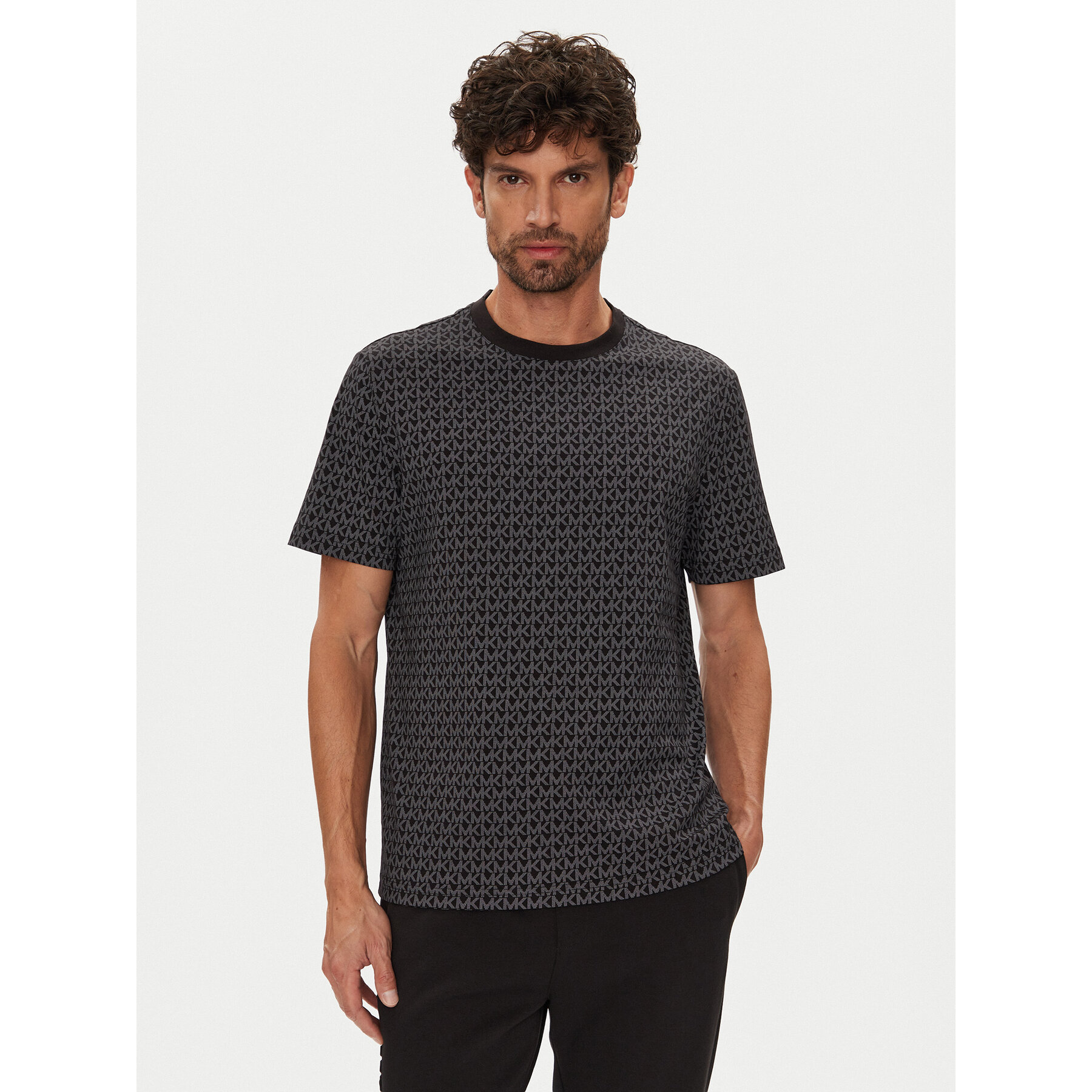 Michael Kors T-Shirt CS5529A5KS Μαύρο Regular Fit