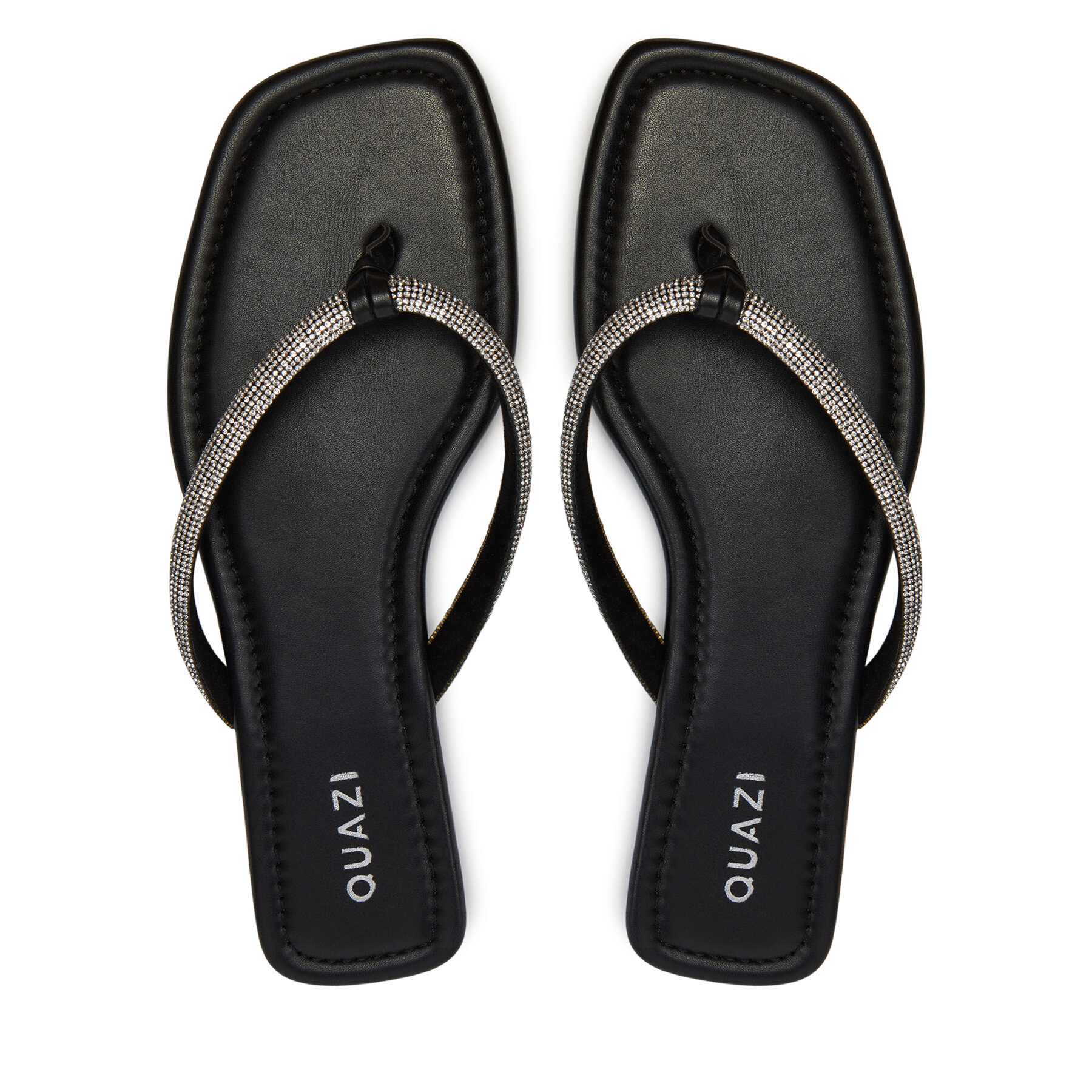 Damen Zehentrenner QUAZI, Schuhgröße 38, Silber, LS5521-02