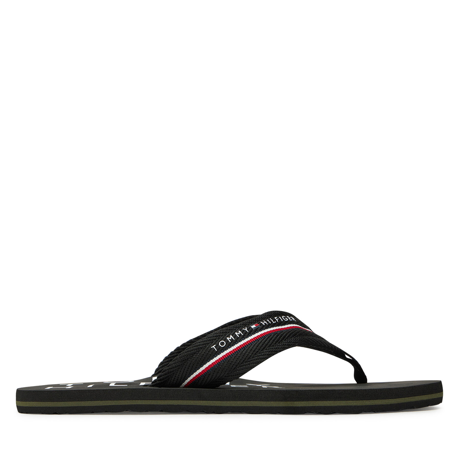 Pánske Žabky Tommy Hilfiger, Rozmer: 42, Čierna, Web Beach Sandal FM0FM05340