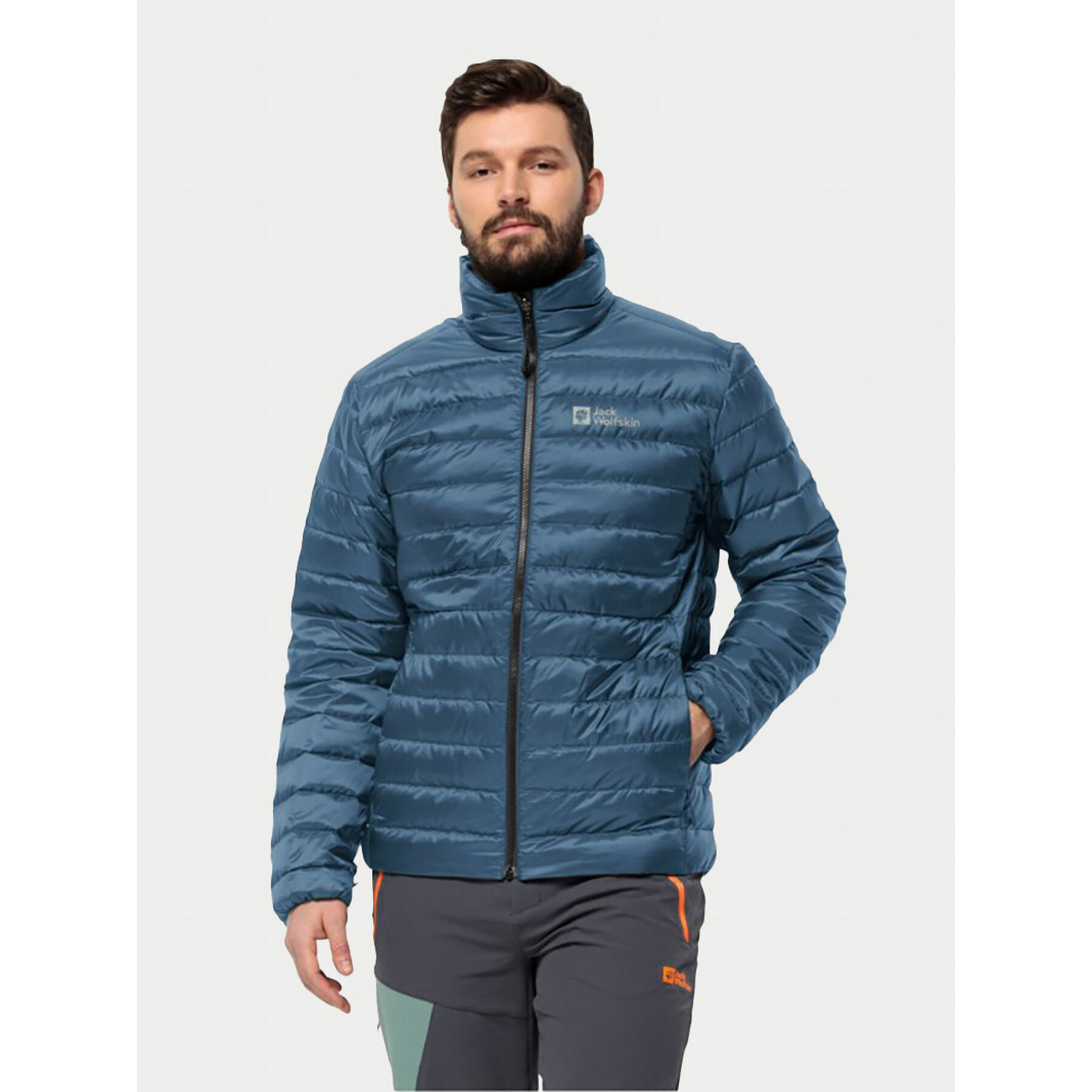Jack Wolfskin Daunenjacke Pilvi 1207701 Dunkelblau Regular Fit