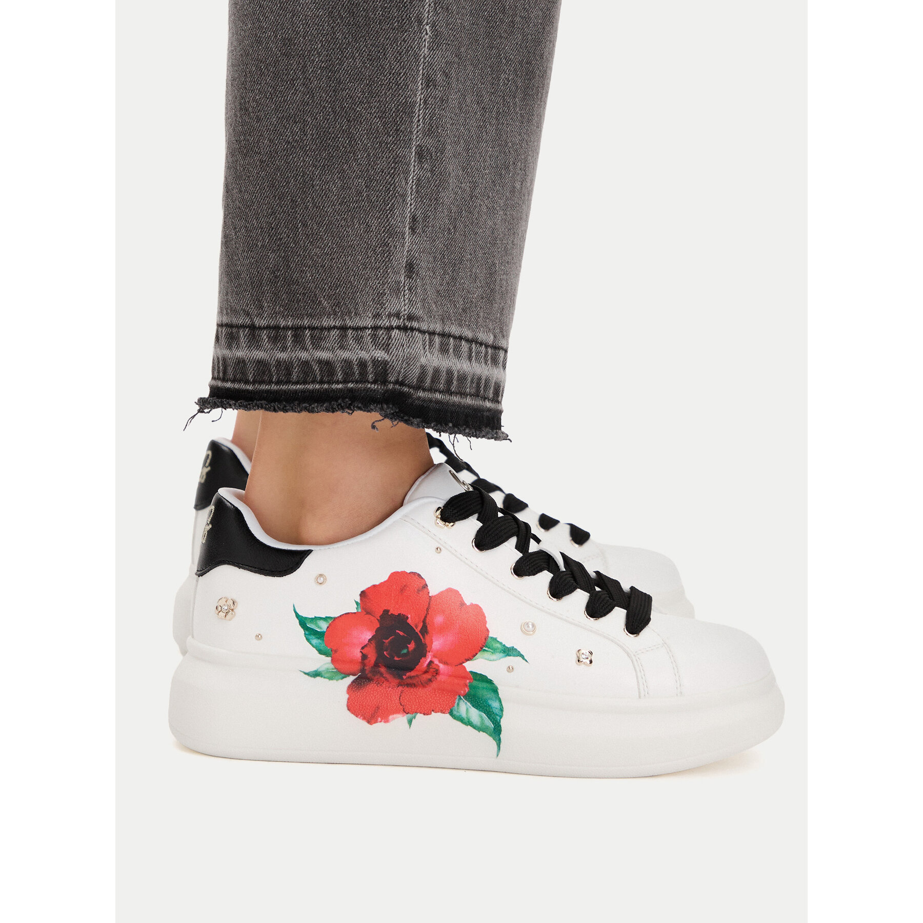 Sneakersy Aldo Love Kiss 13918603 Biela