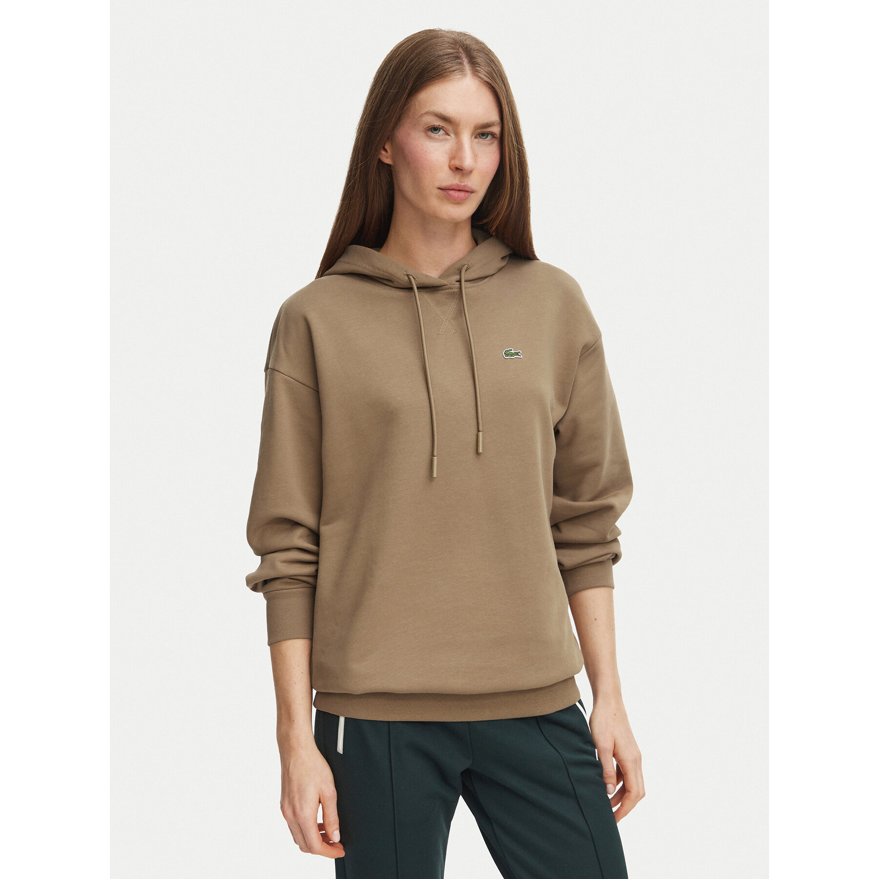 Lacoste Sweatshirt SF7612 Hellbraun Oversize