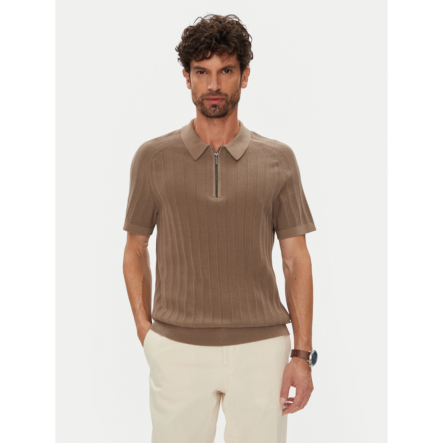 Michael Kors Polo CT560GT469 Marrone Regular Fit
