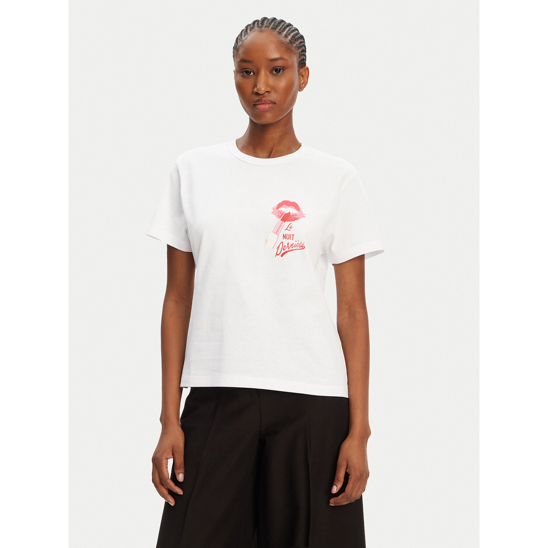 HUGO T-shirt Destrel_2 50544897 Bianco Relaxed Fit