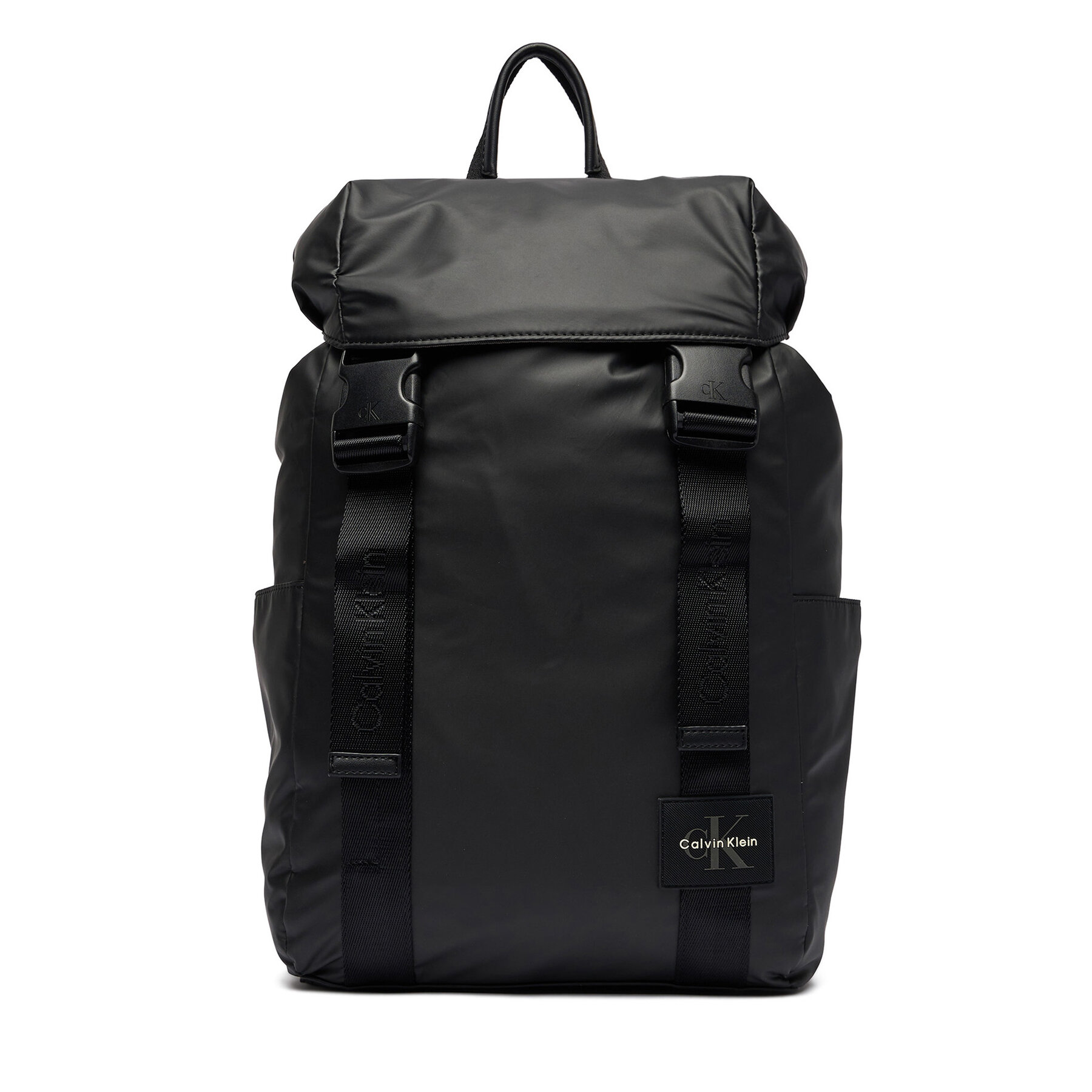Ruksak Calvin Klein Rubberized Flap Backpack LV04D3479G Čierna