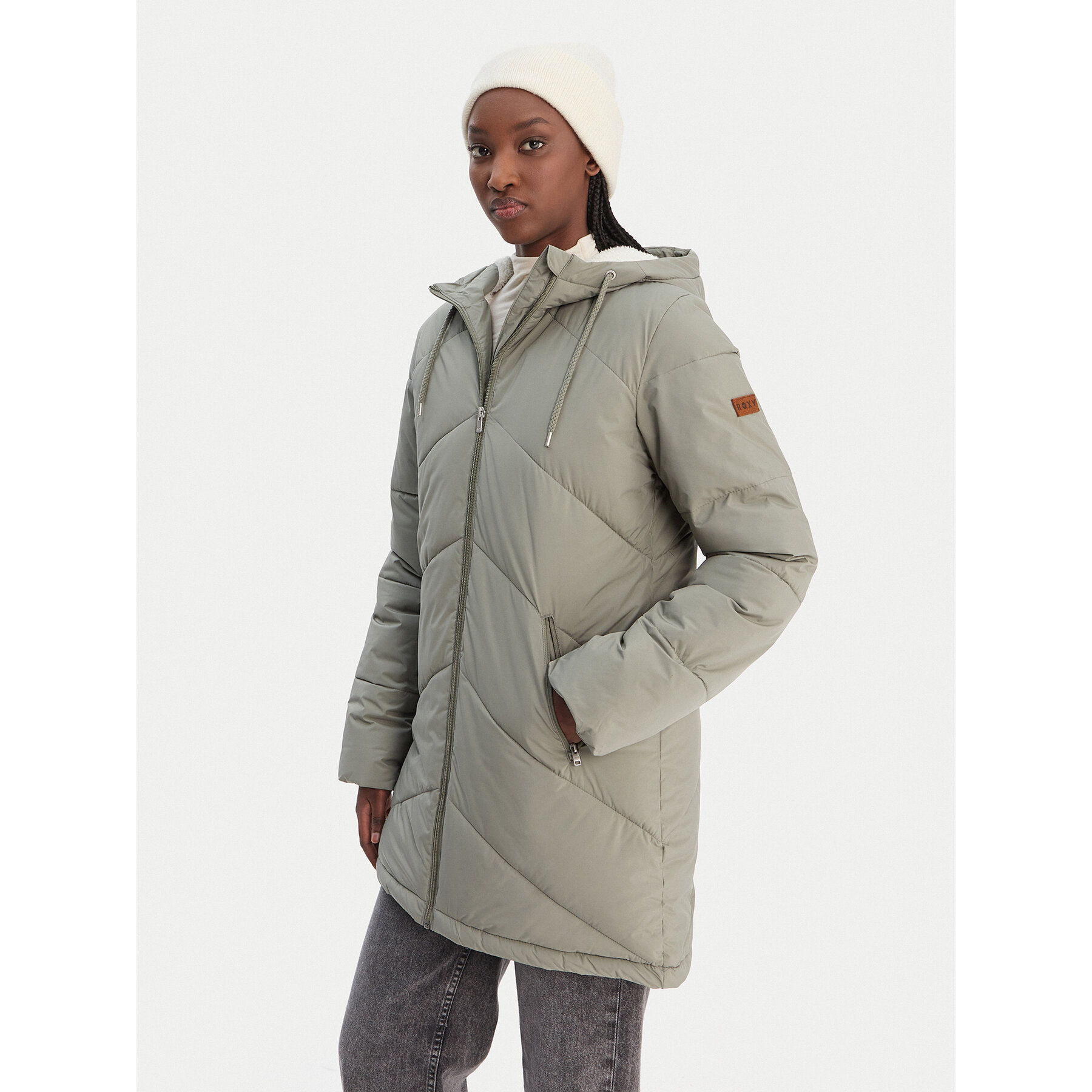 Roxy Winterjacke Better Weather ERJJK03634 Grün Regular Fit