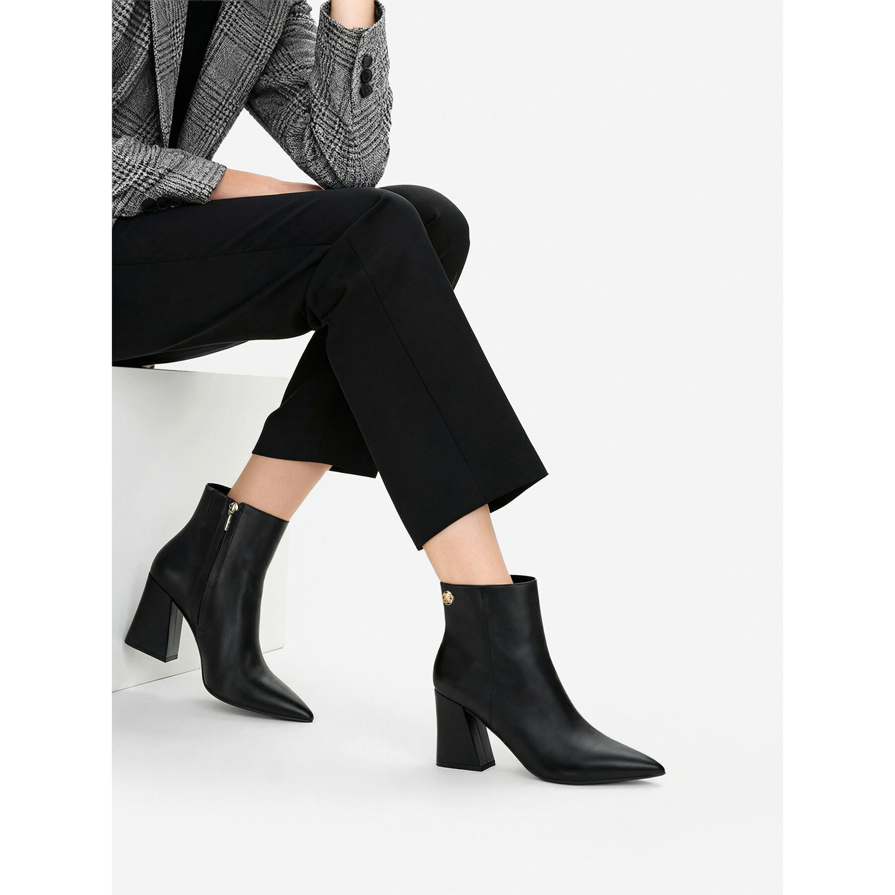 Botine Nine West CEO-AIDA-01 Negru