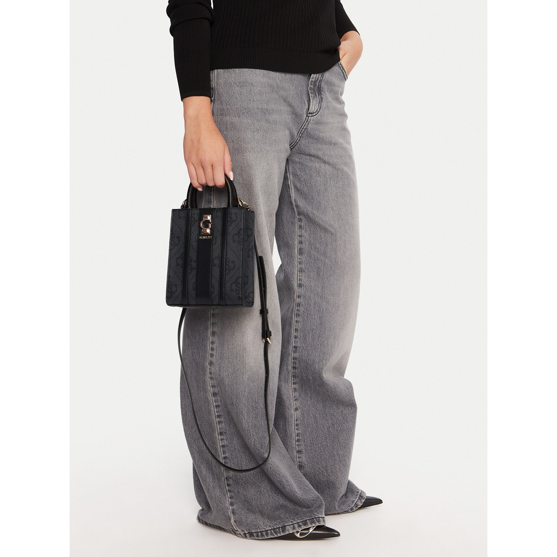 Дамска чанта Guess Erenia Mini HWSO78 38750 Сив