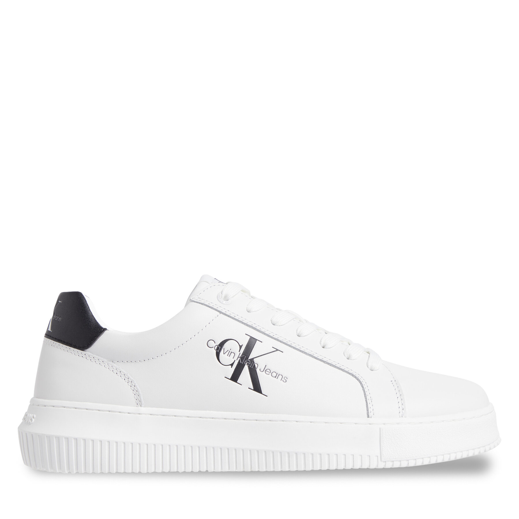 Sneakers Calvin Klein Jeans Chunky Cupsole Monologo YM0YM00681 Vit