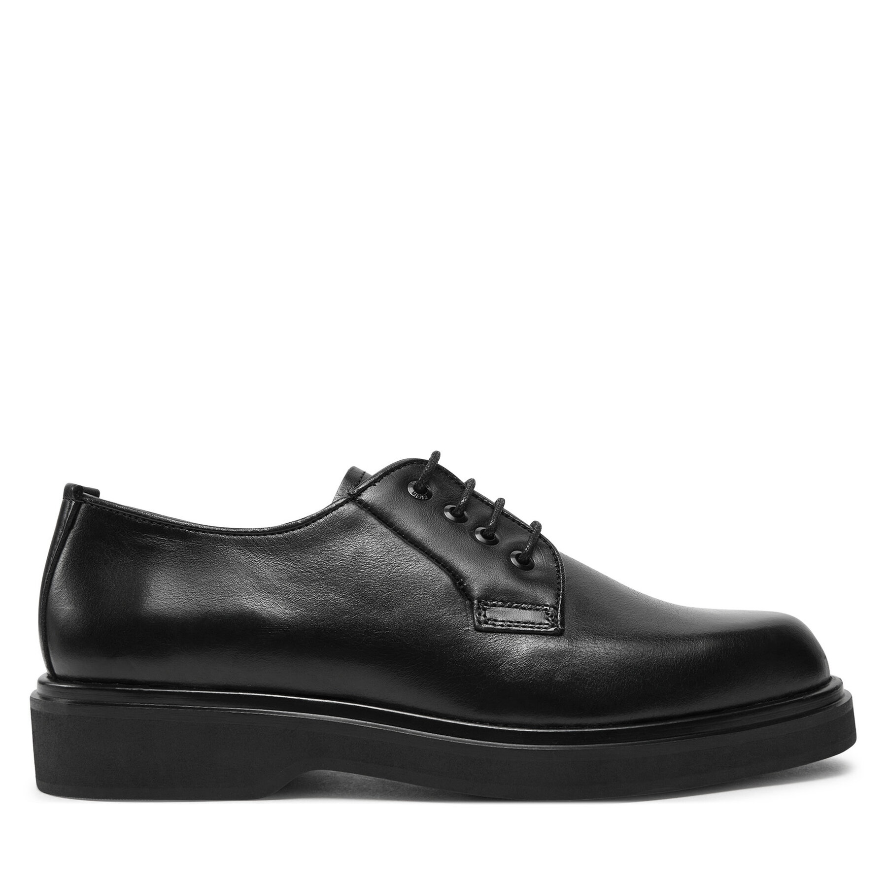 Обувки Calvin Klein Lace Up - Lth HW0HW02278 Черен