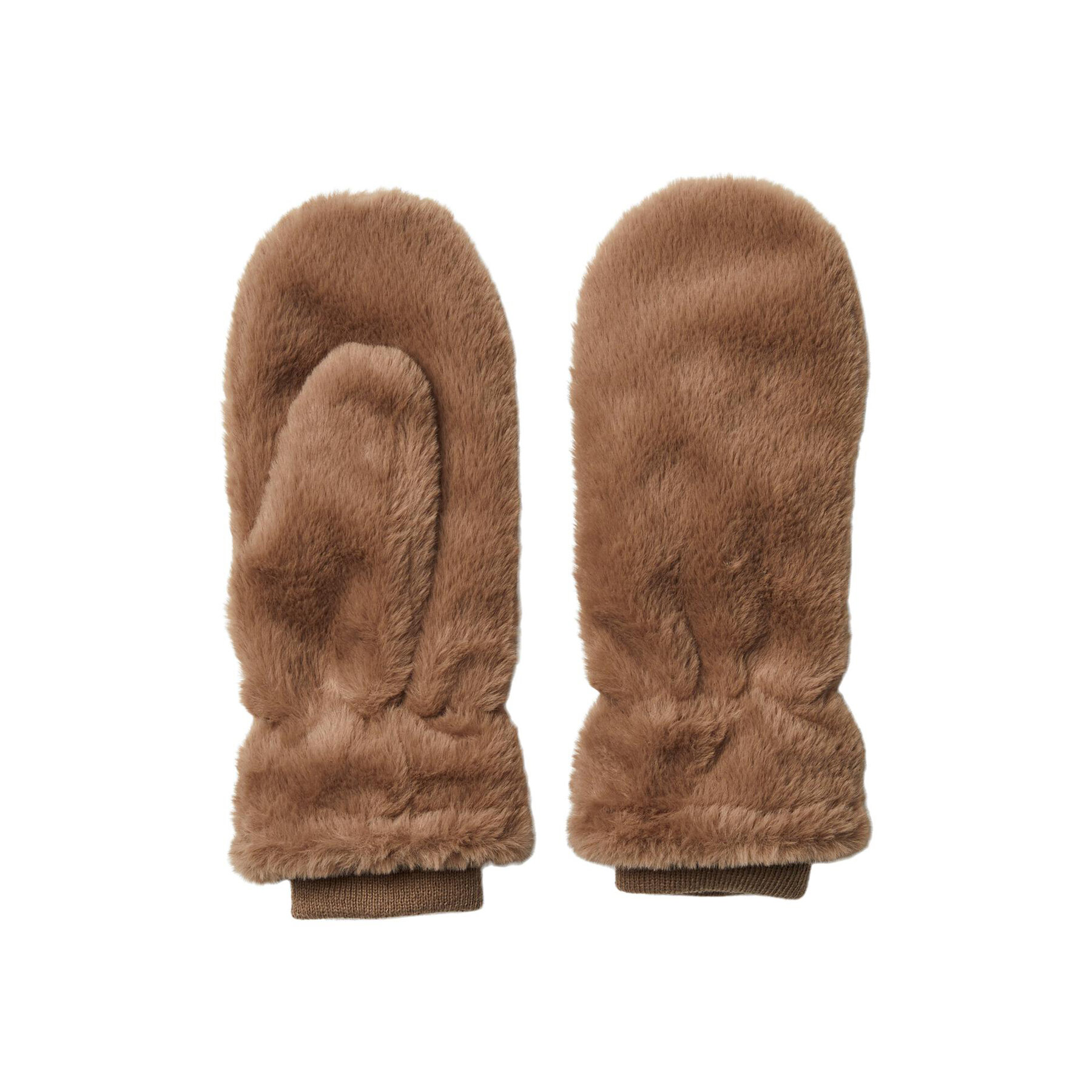 

Жіночі рукавички Pieces 17143806 Silver Mink 4351261, Коричневий