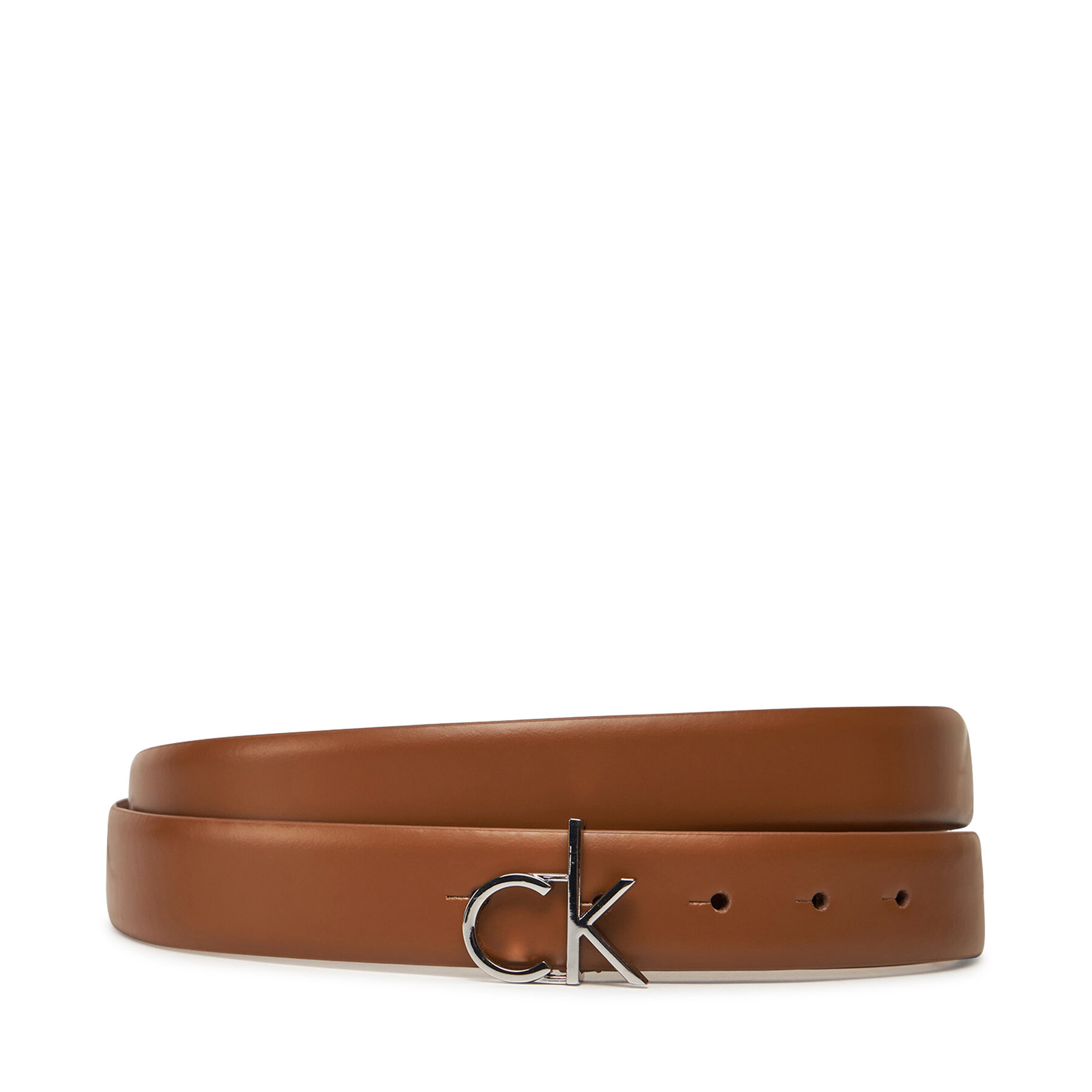 Sieviešu josta Calvin Klein Ck Buckle Belt 3.0_Smooth K60K613156 Brūns