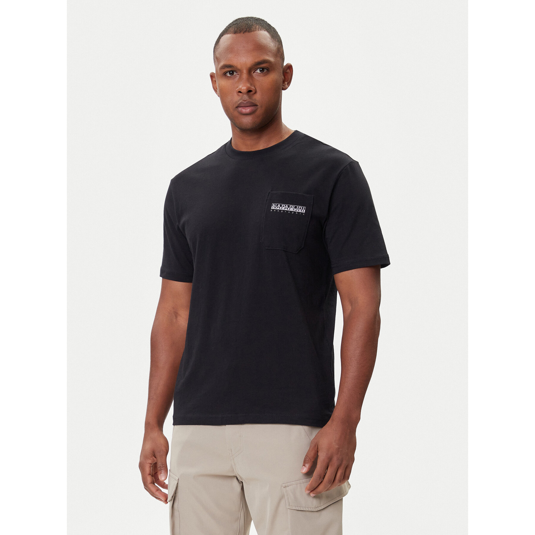 Napapijri Camiseta S-Fanes NP0A88SE Negro Regular Fit