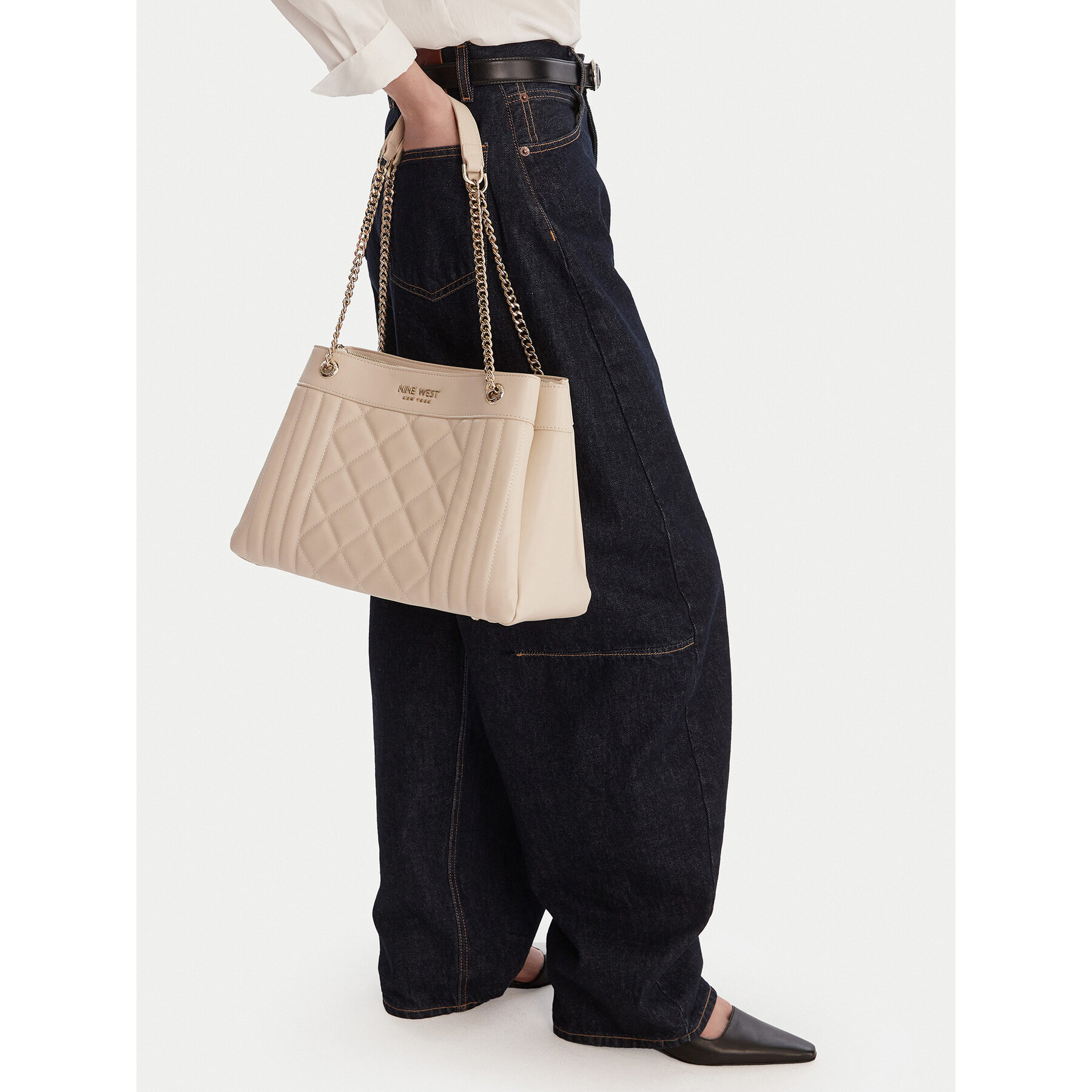 Τσάντα Nine West EO-Lafayette Luxe-LDA8706 Εκρού