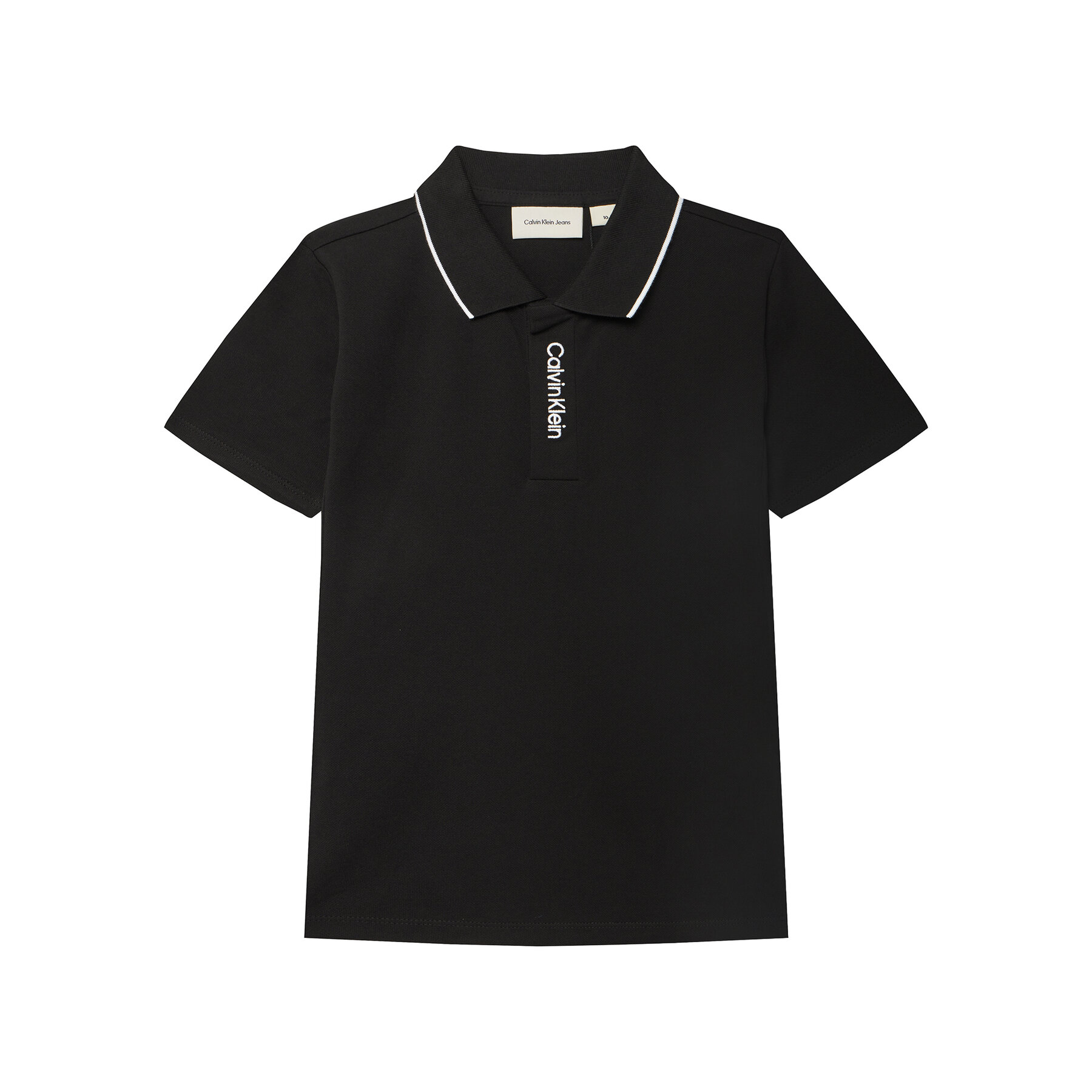 Calvin Klein Jeans Pólóing Embro Logo IB0IB02542 D Fekete Regular Fit