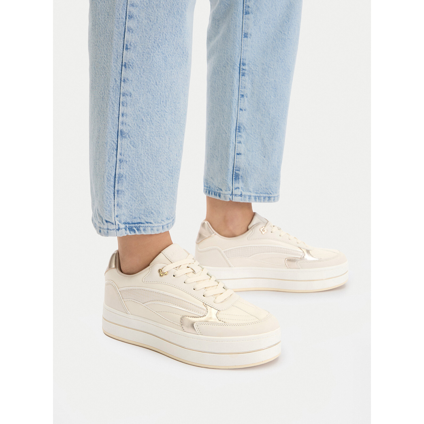 Sneakersy MEXX CEO-MI001010961W Krémová