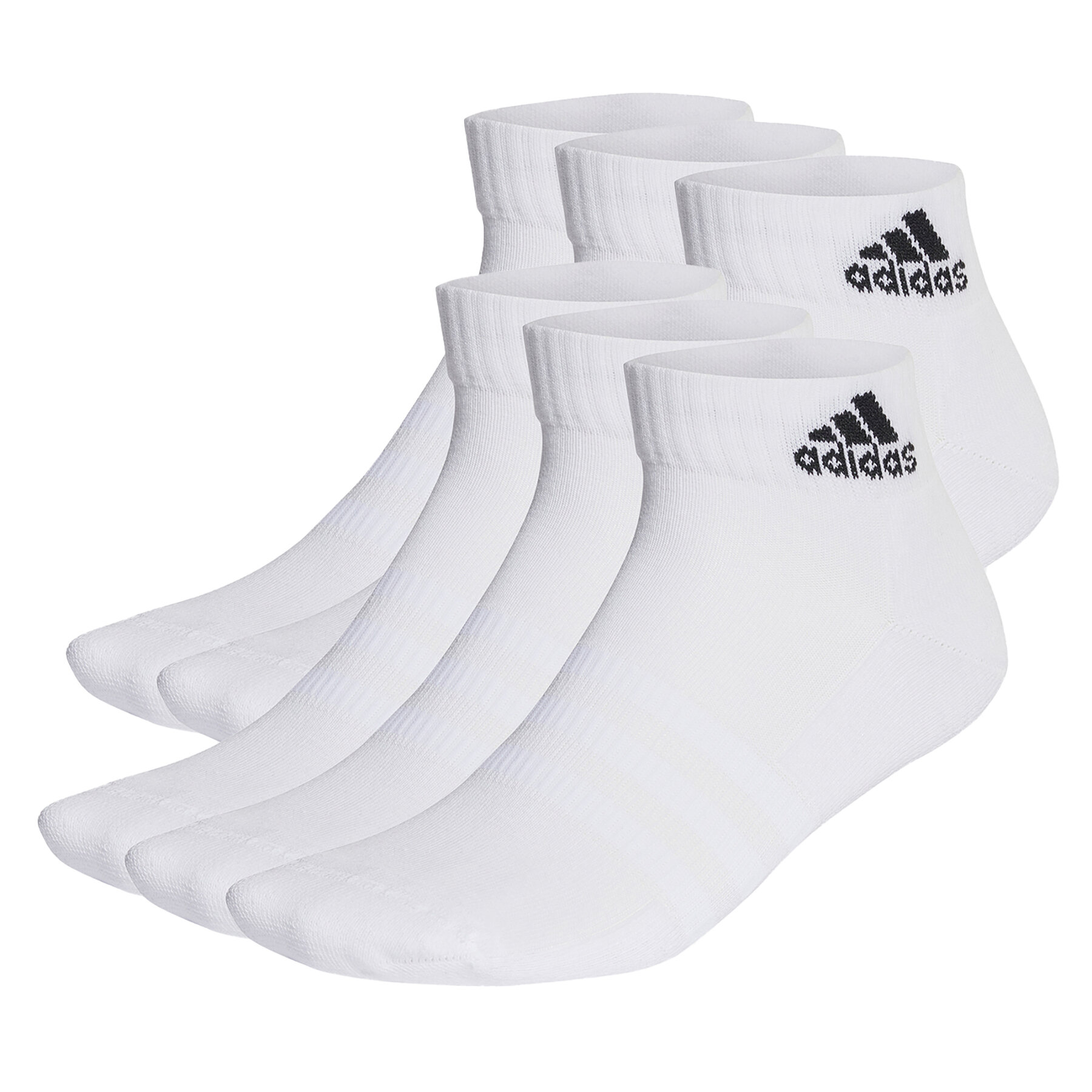 

Низькі шкарпетки unisex adidas Cushioned Sportswear Ankle Socks 6 Pairs HT3442 white/black, Білий