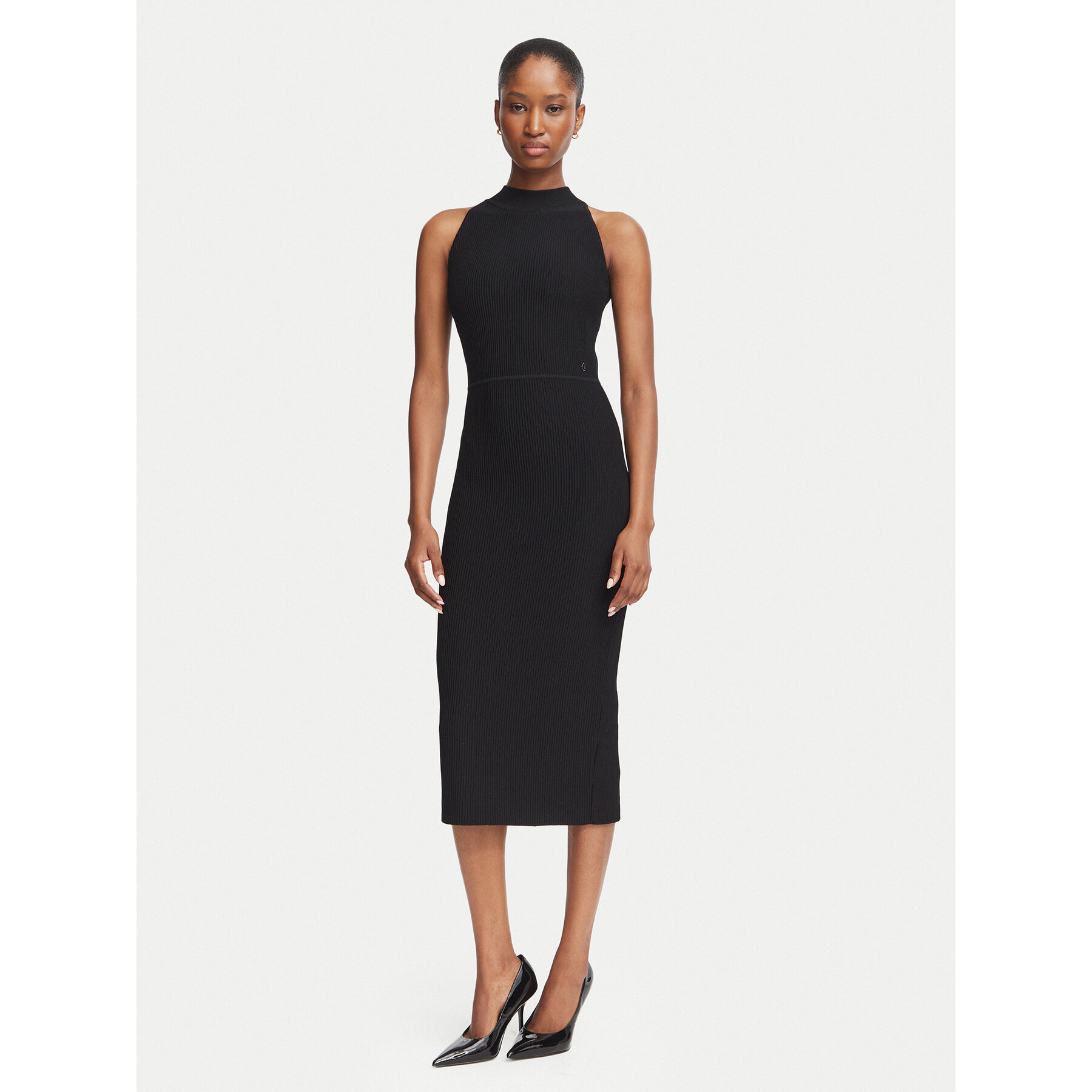 Guess Kleid für den Alltag W6BK88 Z1920 Schwarz Slim Fit