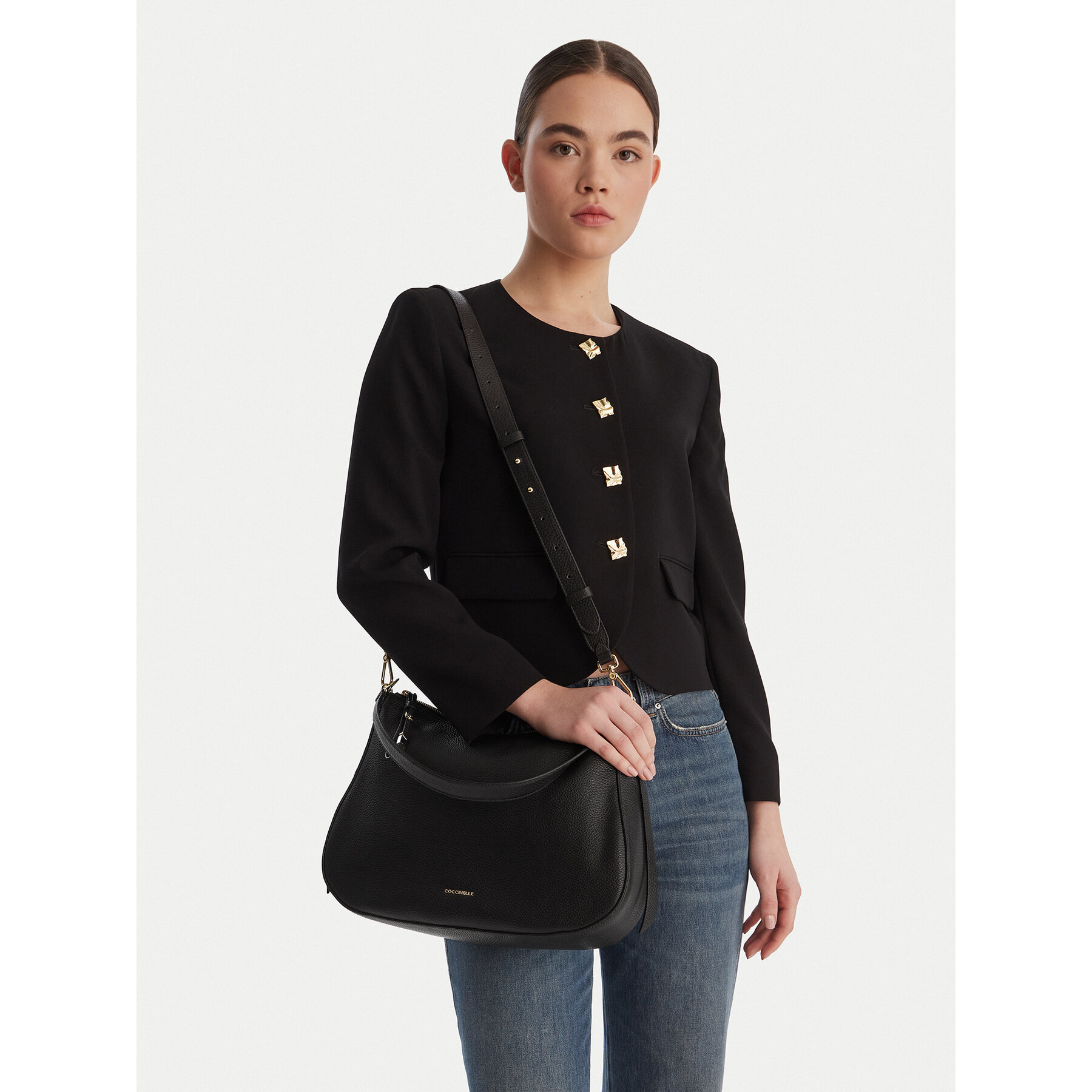 Дамска чанта Coccinelle U45 Coccinellenory E1 U45 13 01 01 Черен