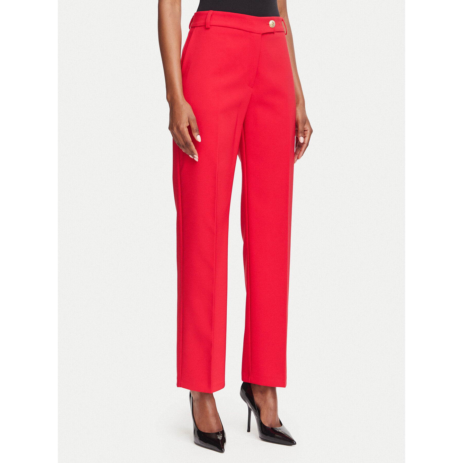 Rinascimento Stoffhose CFC0131088003 Rot Regular Fit