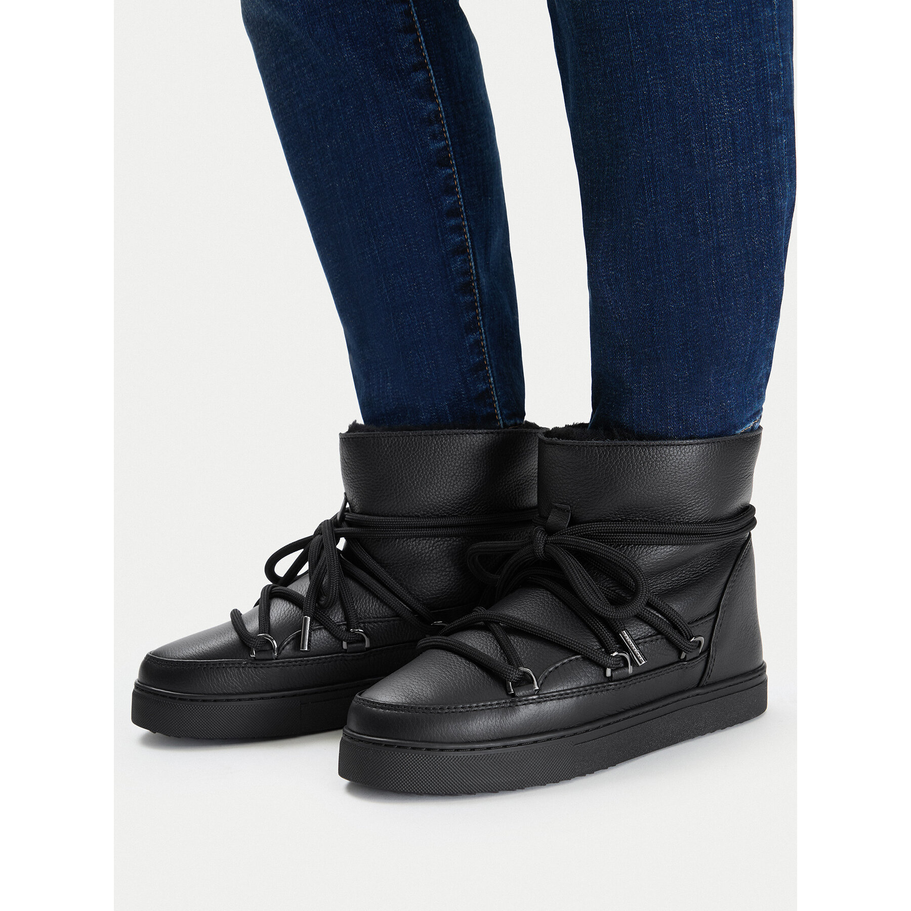 Μπότες Χιονιού Inuikii Full Leather 1001.003.0252.000 Μαύρο