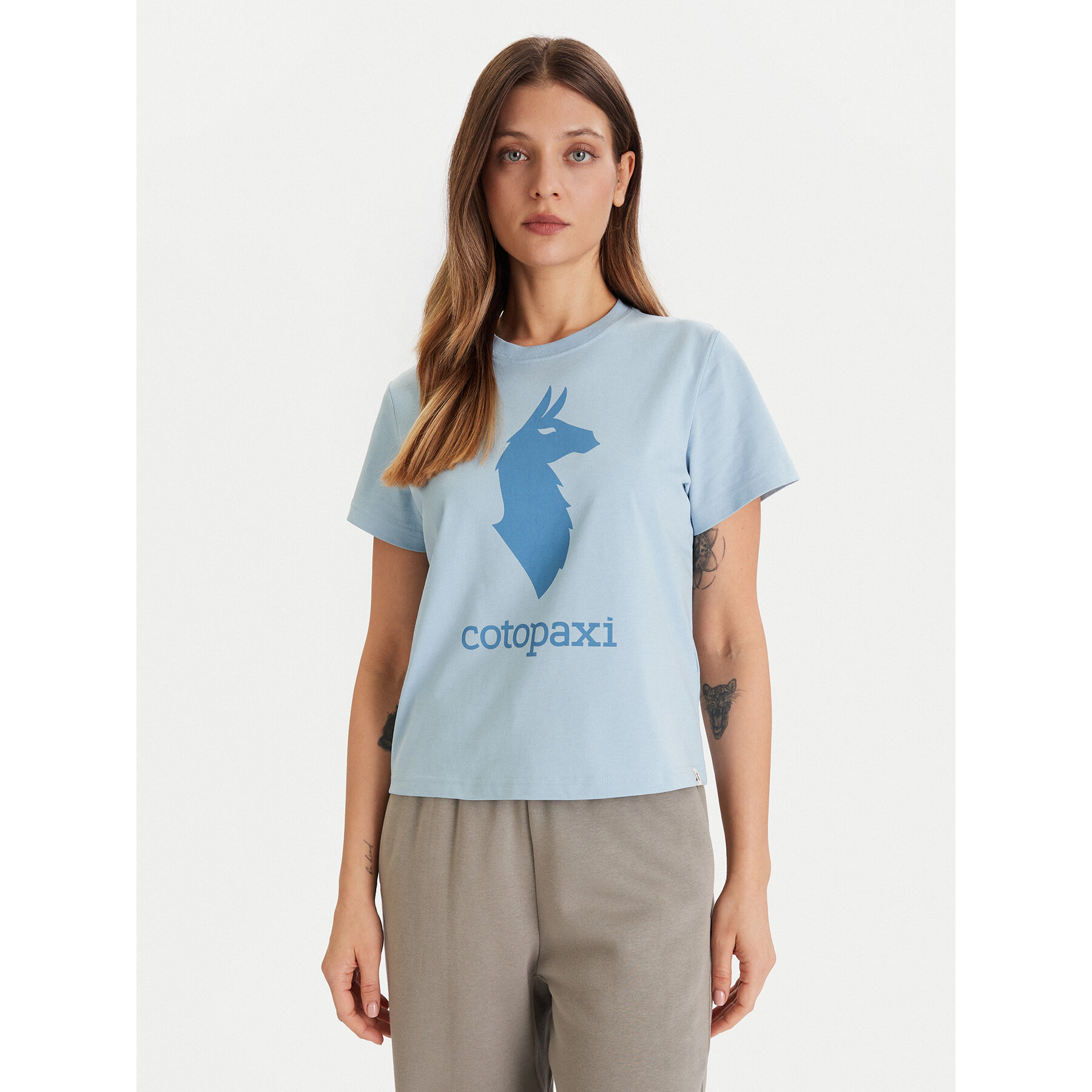 Cotopaxi T-shirt Llama F25474W1529 Celeste Regular Fit
